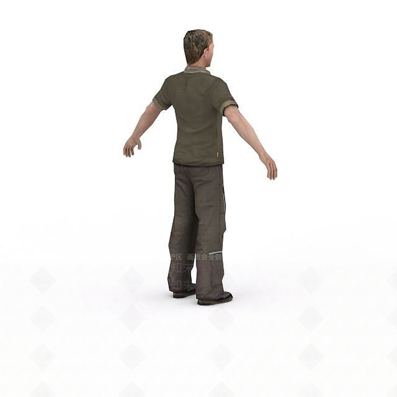 现代国外青年男子3D模型下载【ID:1195588411】