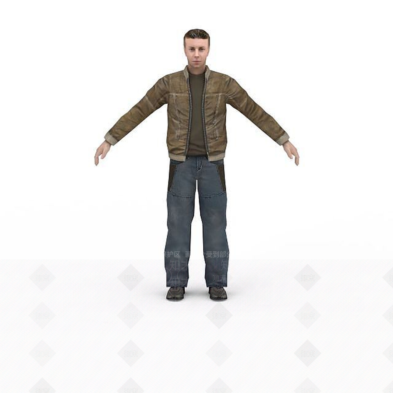 现代男子3D模型下载【ID:1195588479】