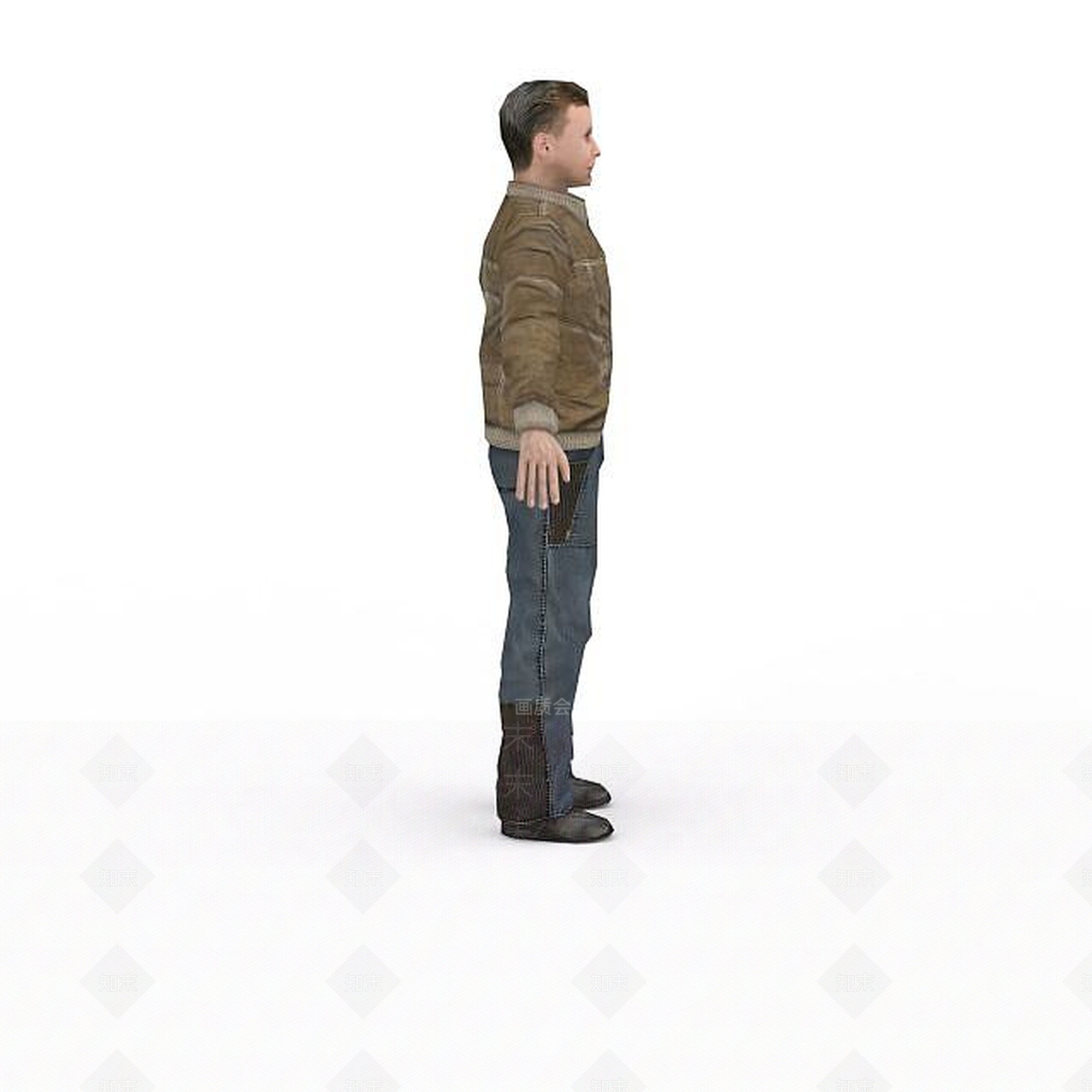 现代男子3D模型下载【ID:1195588479】