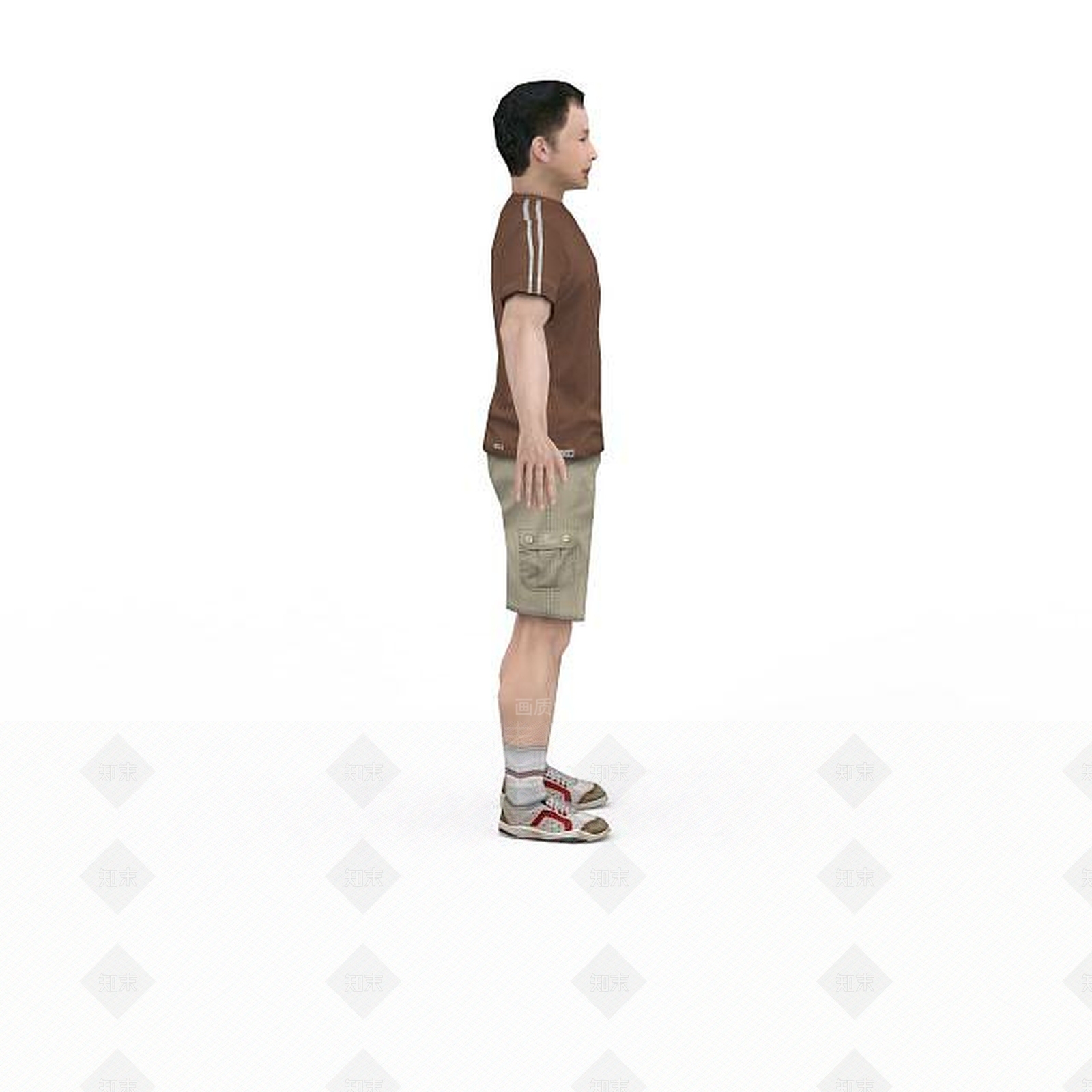 现代运动装男子3D模型下载【ID:1195588504】