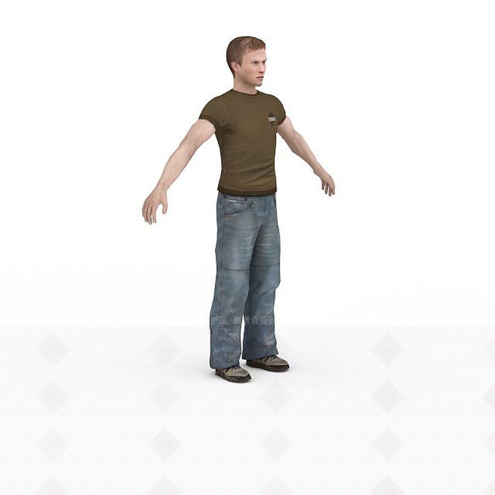 现代国外男青年3D模型下载【ID:1195588588】