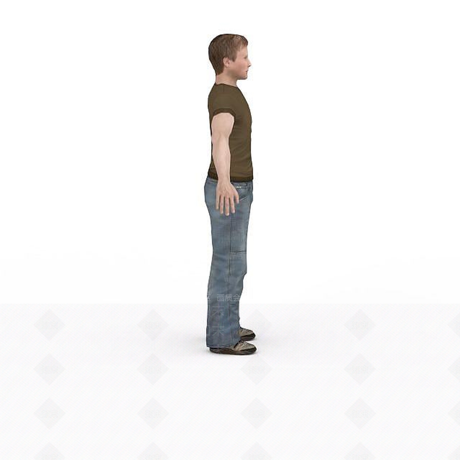 现代国外男青年3D模型下载【ID:1195588588】