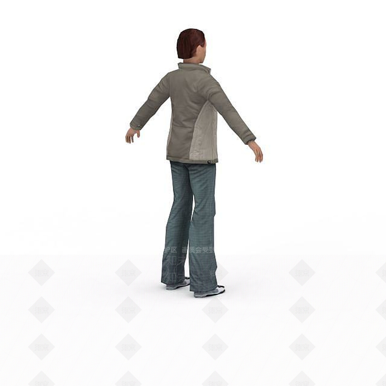 现代休闲女装3D模型下载【ID:1195588674】