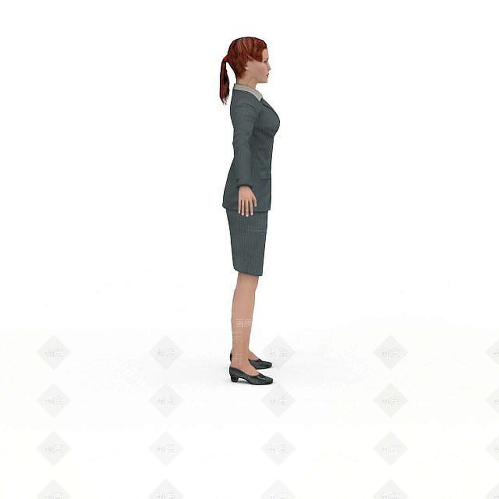现代职场女人3D模型下载【ID:1195588820】