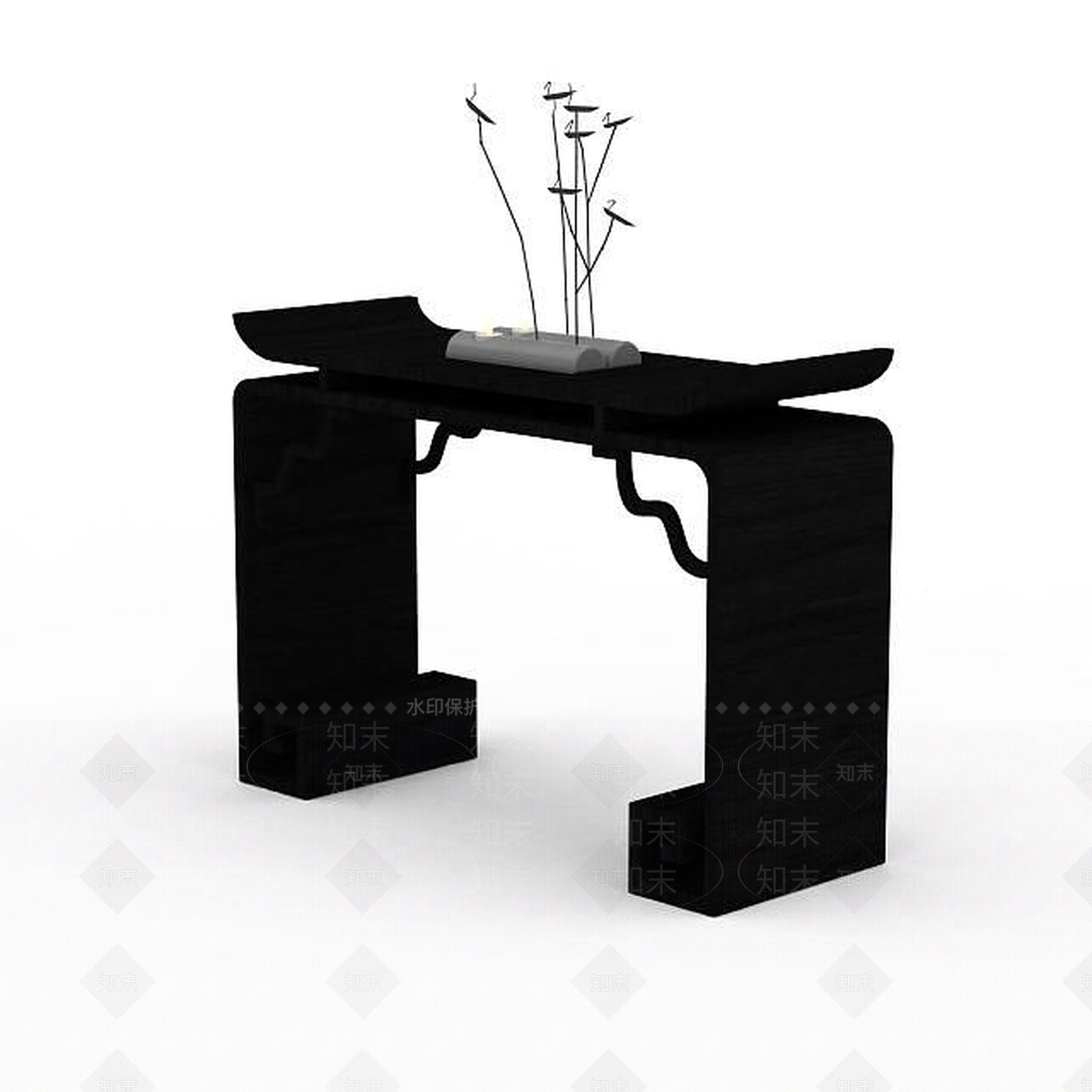 现代案几组合3D模型下载【ID:1195590948】