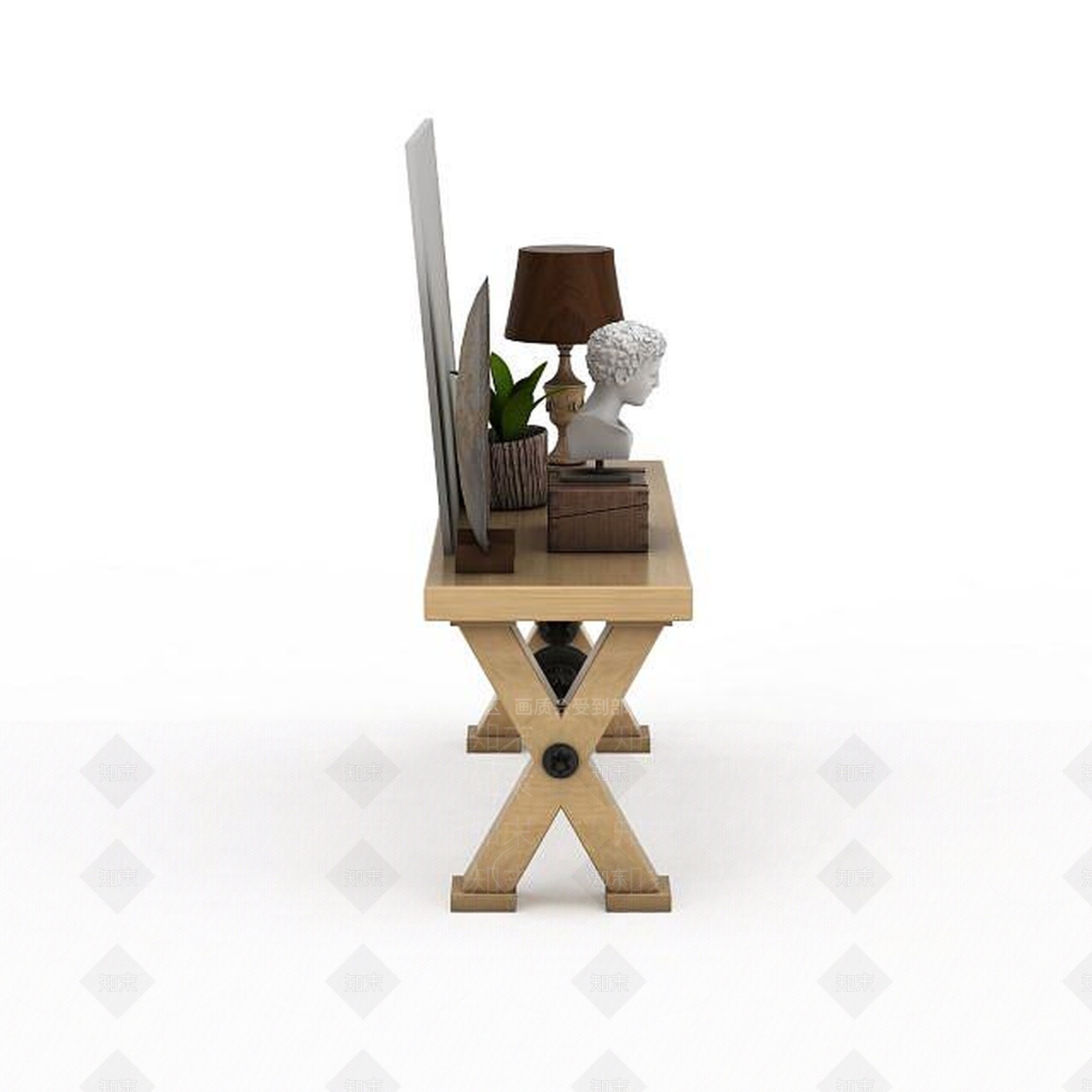现代简约案几组合3D模型下载【ID:1195591092】