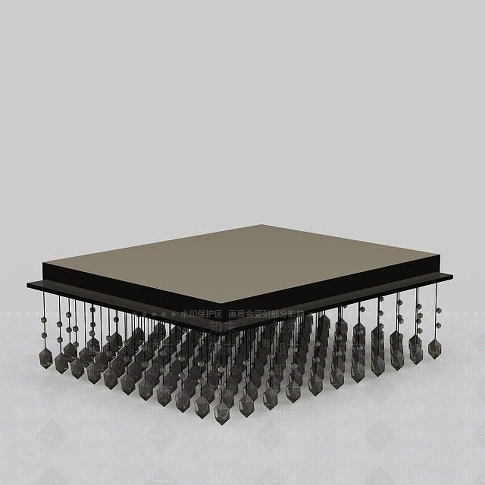 现代吸顶灯3D模型下载【ID:1195591278】