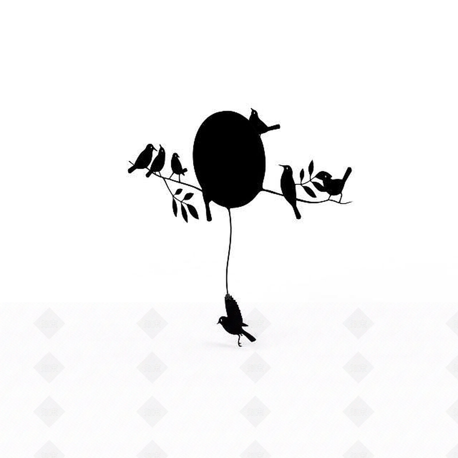 现代创意钟表3D模型下载【ID:1195592421】