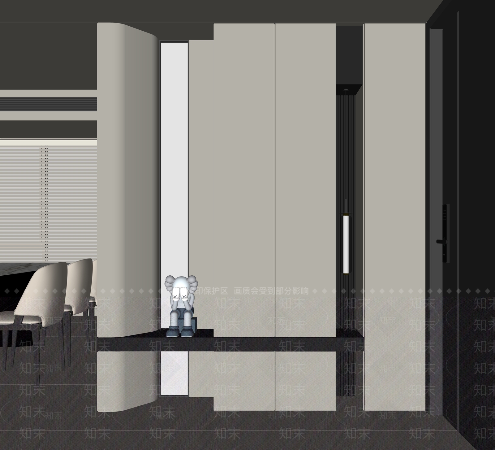 现代鞋柜SU模型下载【ID:1195592603】