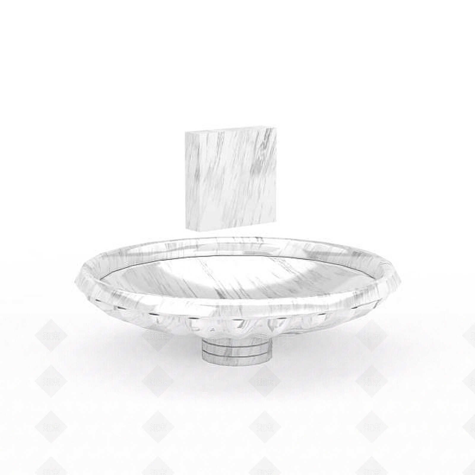 现代洗漱盆3D模型下载【ID:1195592727】