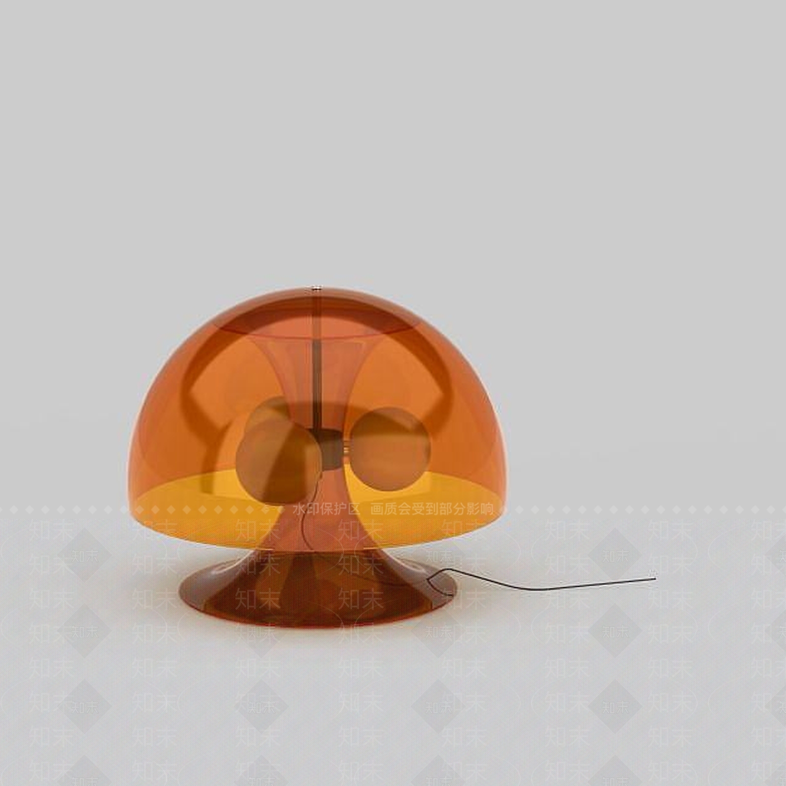 现代蘑菇台灯3D模型下载【ID:1195592807】
