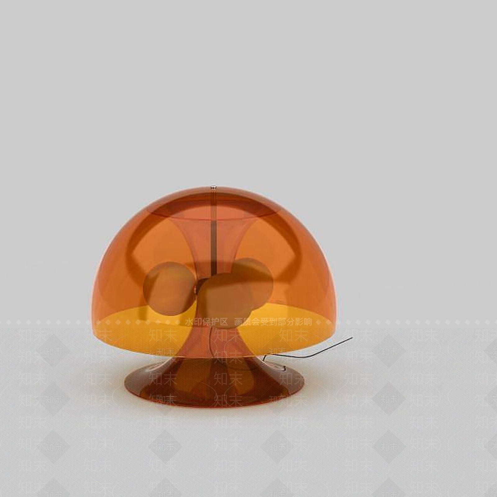 现代蘑菇台灯3D模型下载【ID:1195592807】
