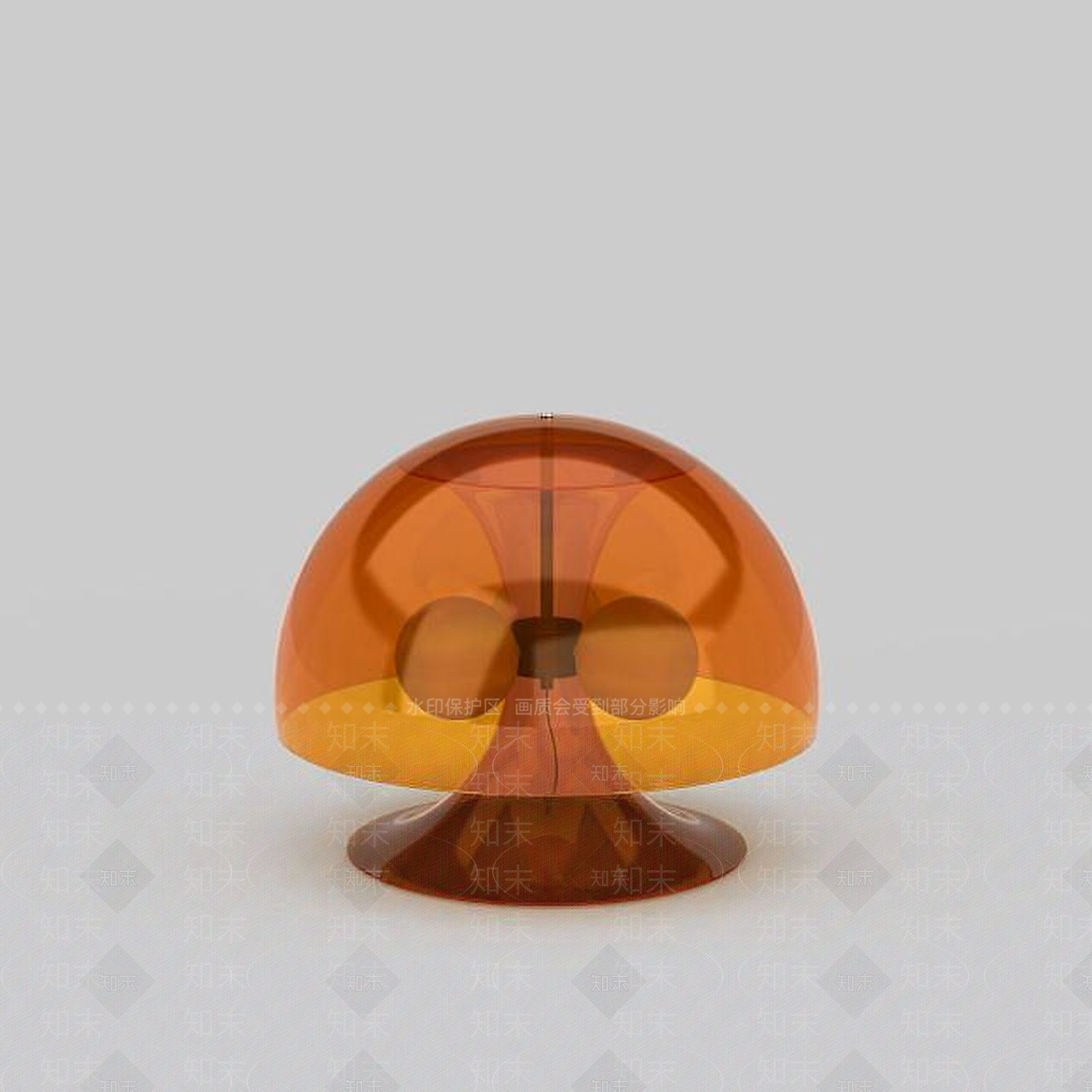 现代蘑菇台灯3D模型下载【ID:1195592807】