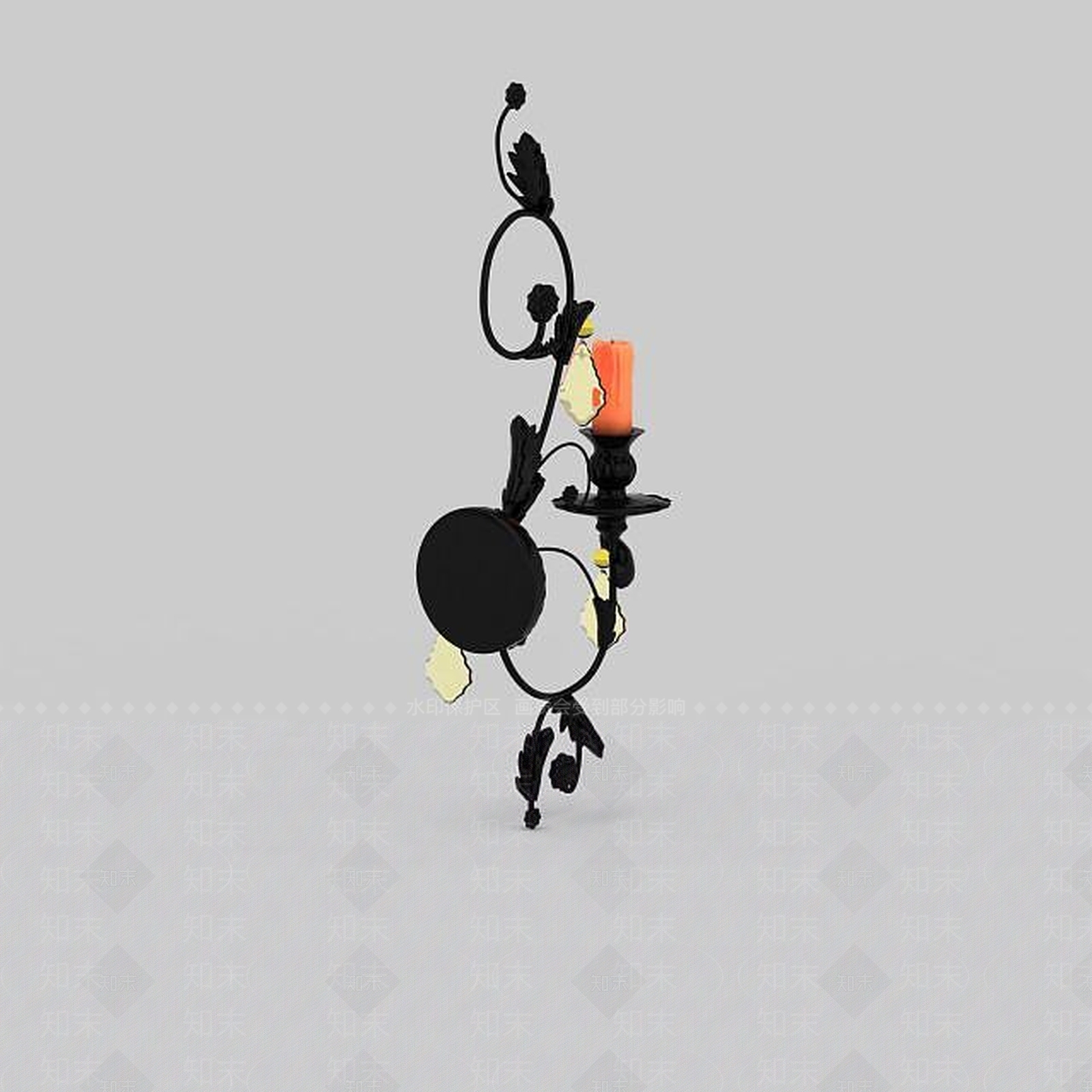 现代艺术壁灯3D模型下载【ID:1195592907】