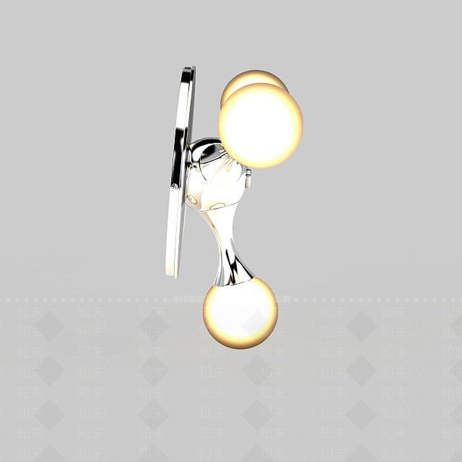 现代壁灯3D模型下载【ID:1195594000】