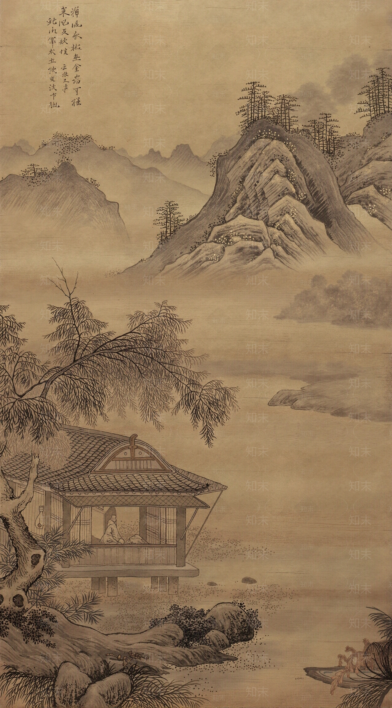 新中式壁画贴图下载【ID:1195594423】