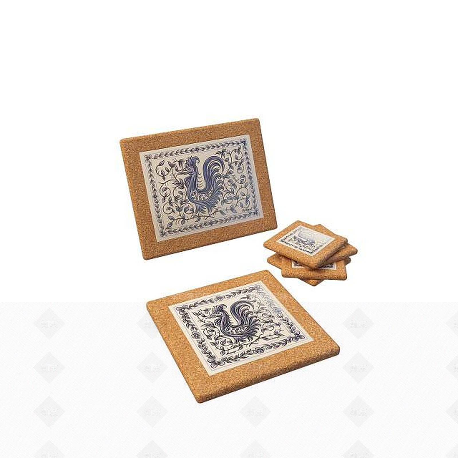 现代凤凰刺绣3D模型下载【ID:1195594508】