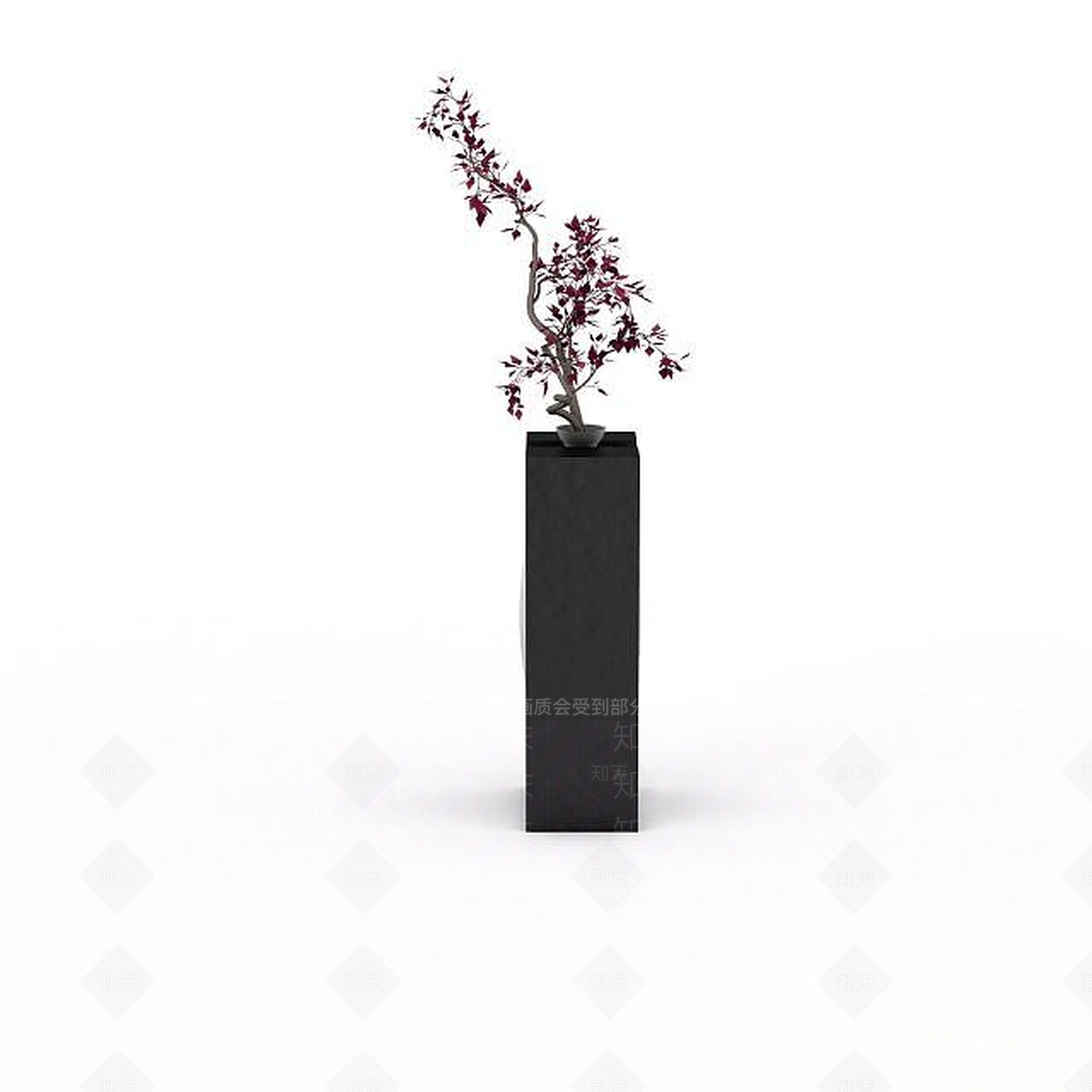 现代粉红色植物3D模型下载【ID:1195595001】