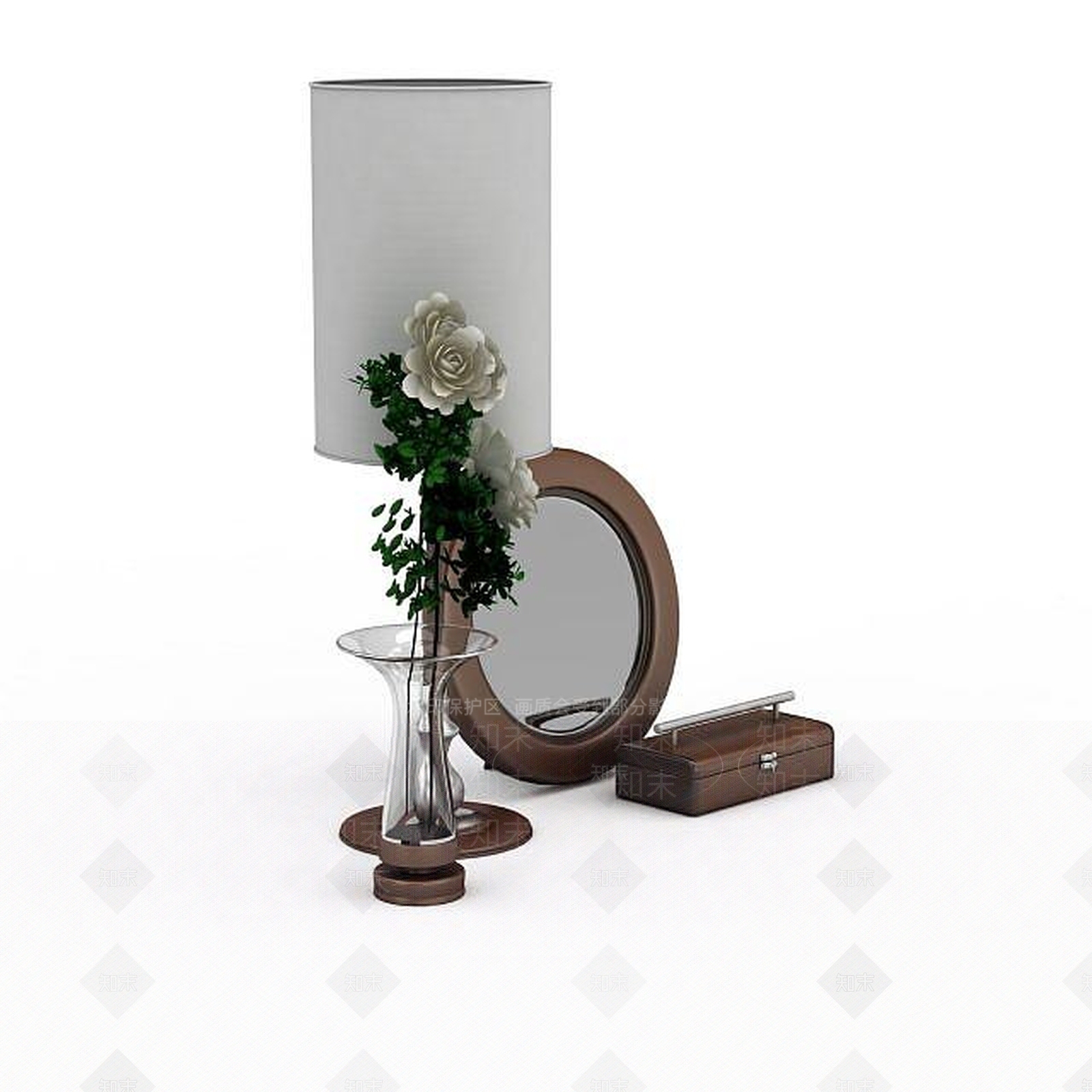 现代台灯花瓶3D模型下载【ID:1195595366】