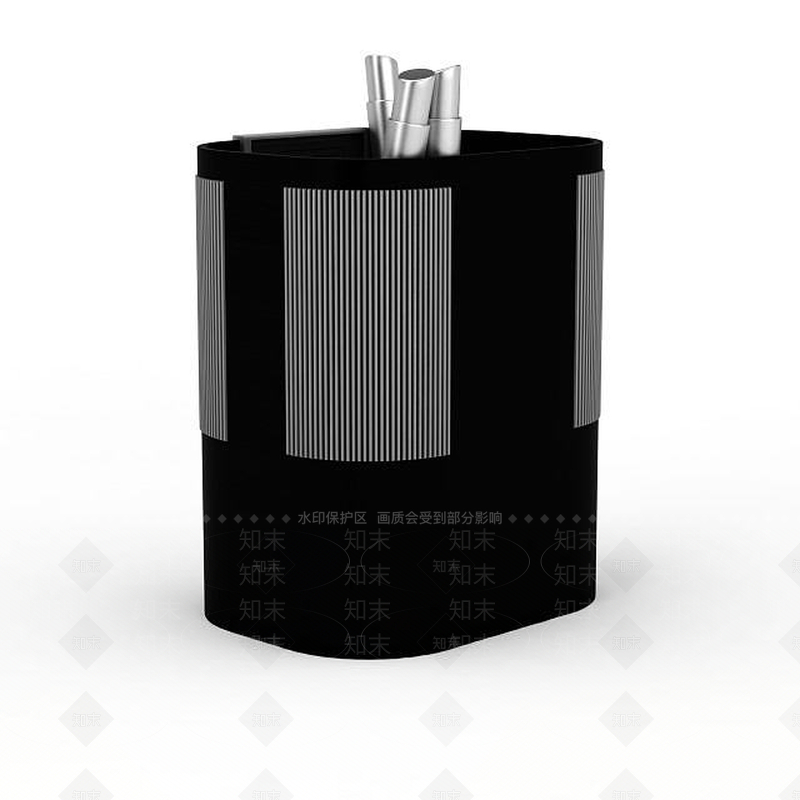 现代简约笔筒3D模型下载【ID:1195595447】