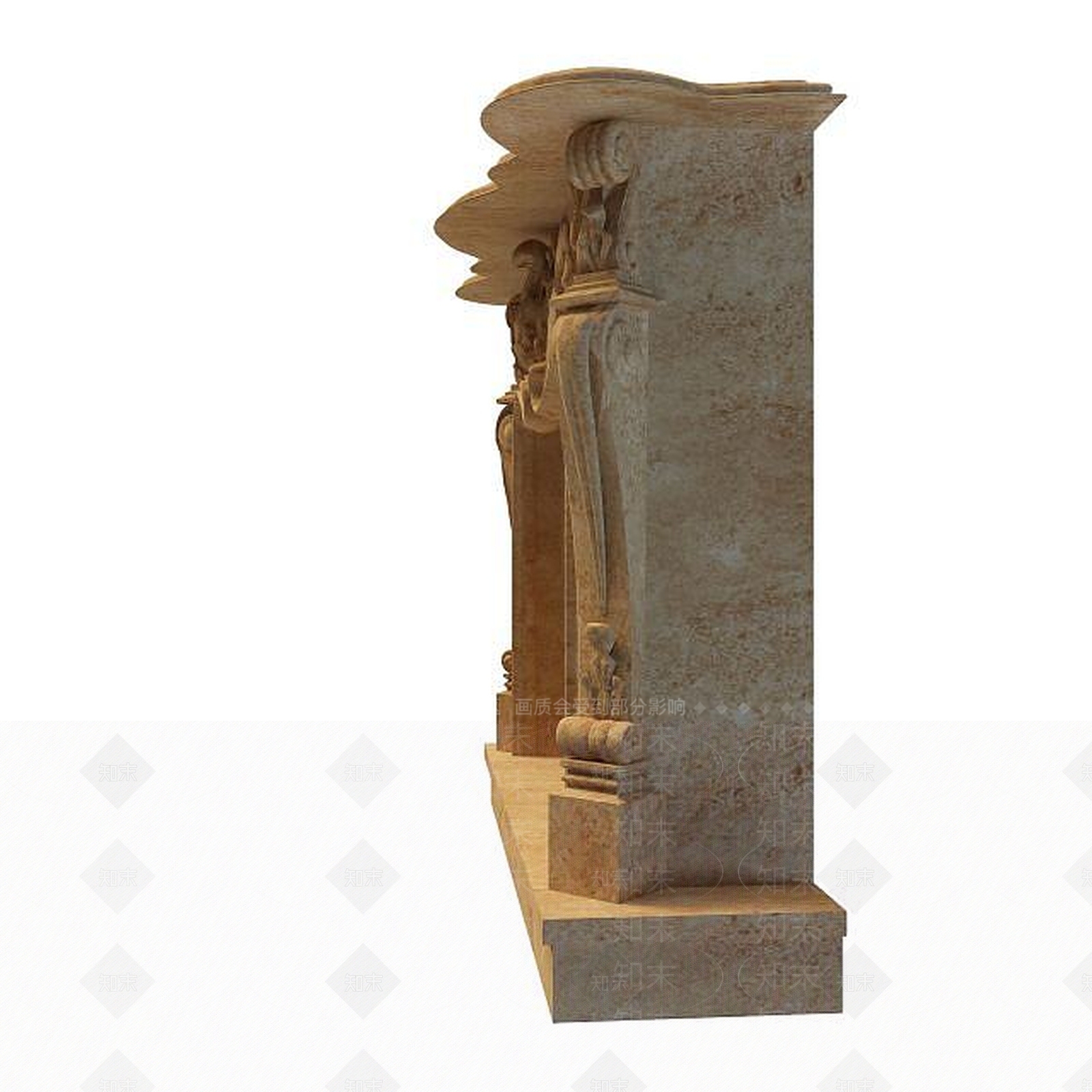 欧式古典欧式壁炉3D模型下载【ID:1195595795】