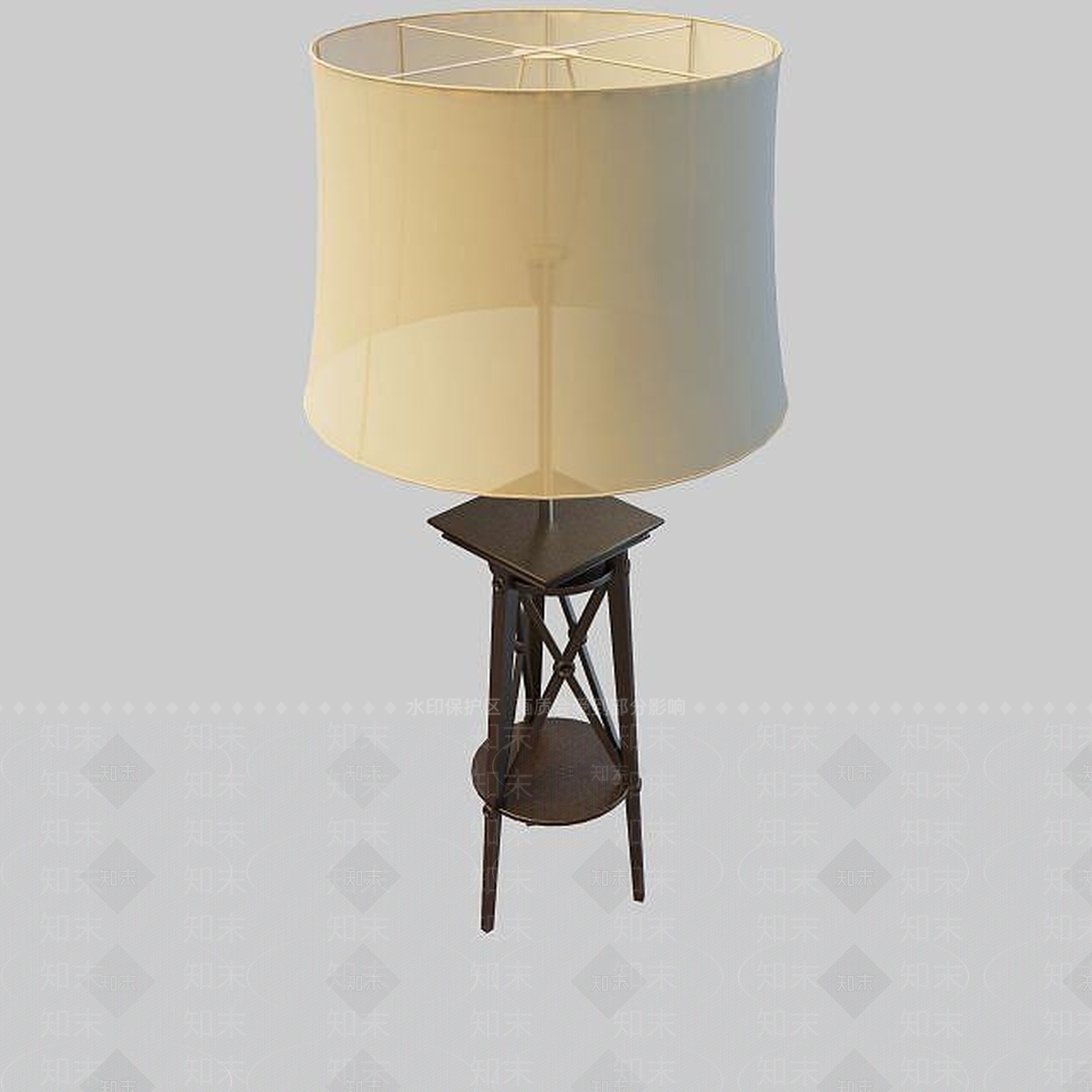 欧式古典欧式台灯3D模型下载【ID:1195596449】