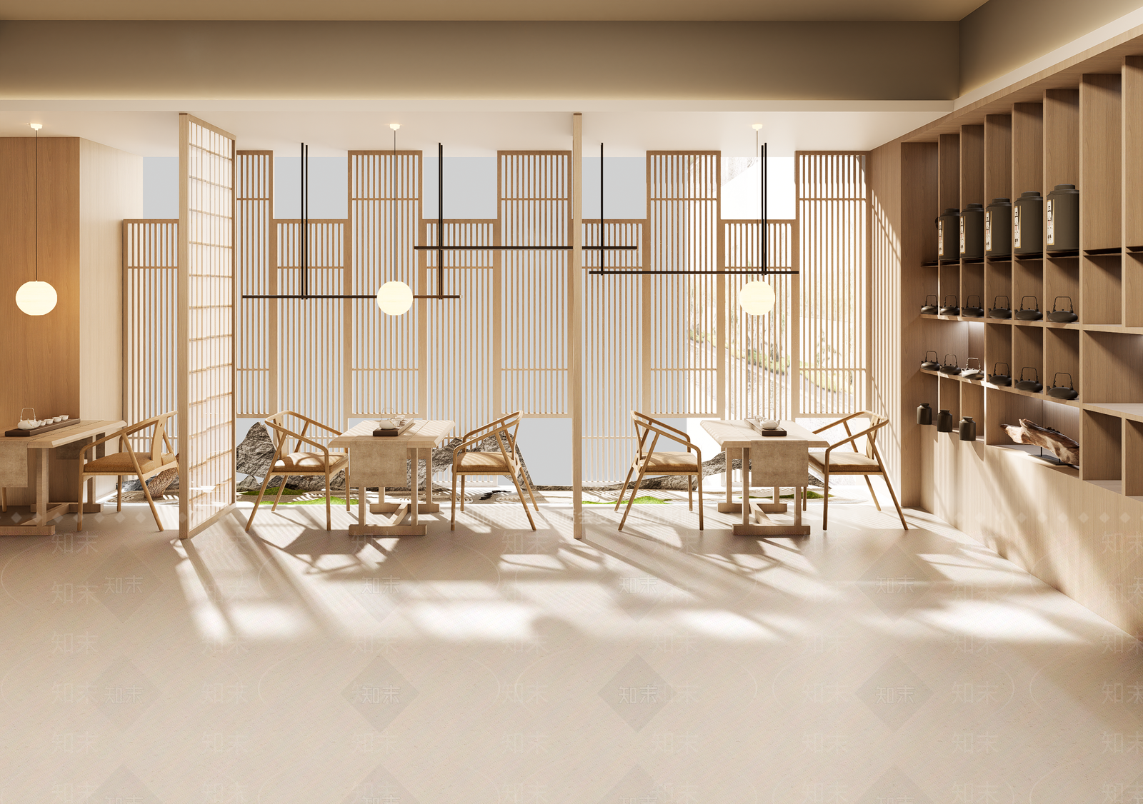 新中式中式茶馆SU模型下载【ID:1195598181】