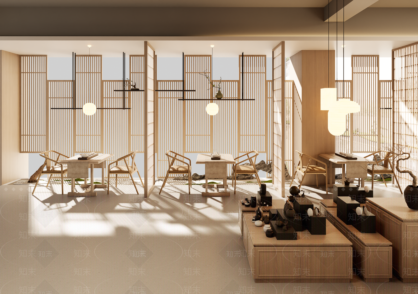 新中式中式茶馆SU模型下载【ID:1195598108】
