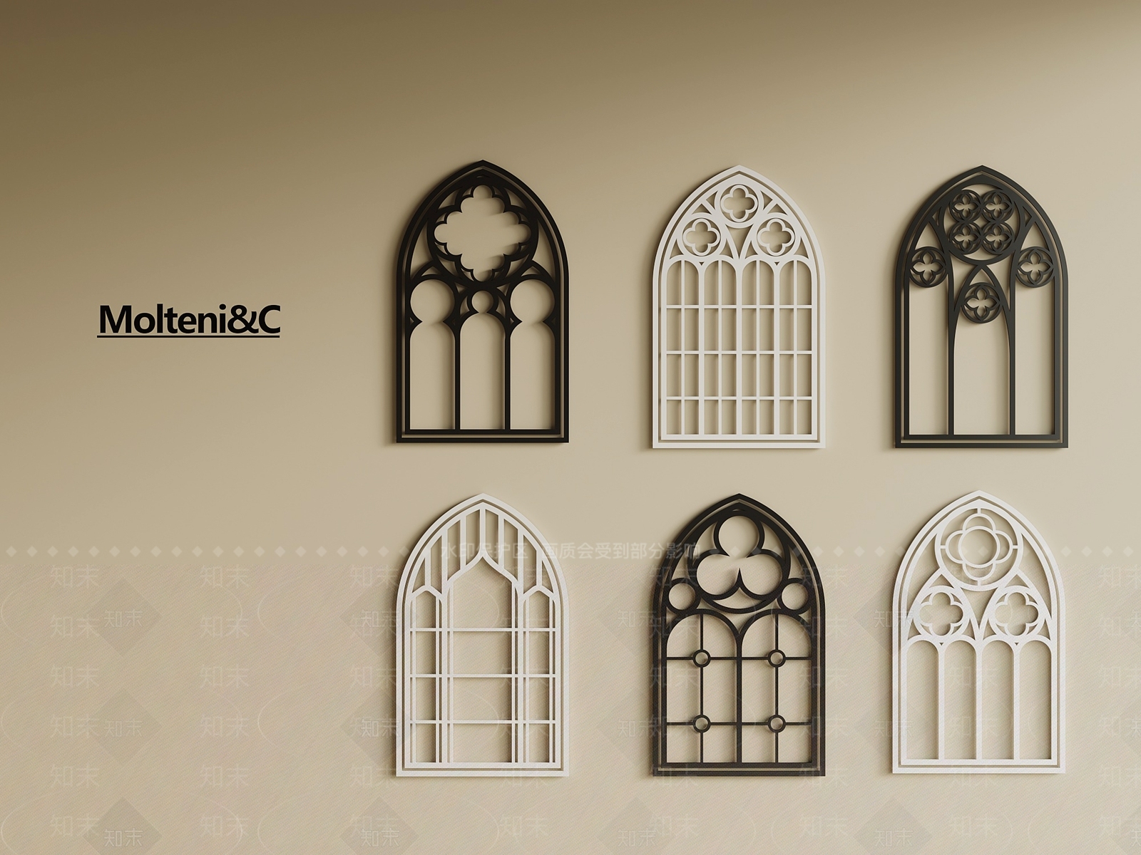 欧式复古平开窗SU模型下载【ID:1195604960】