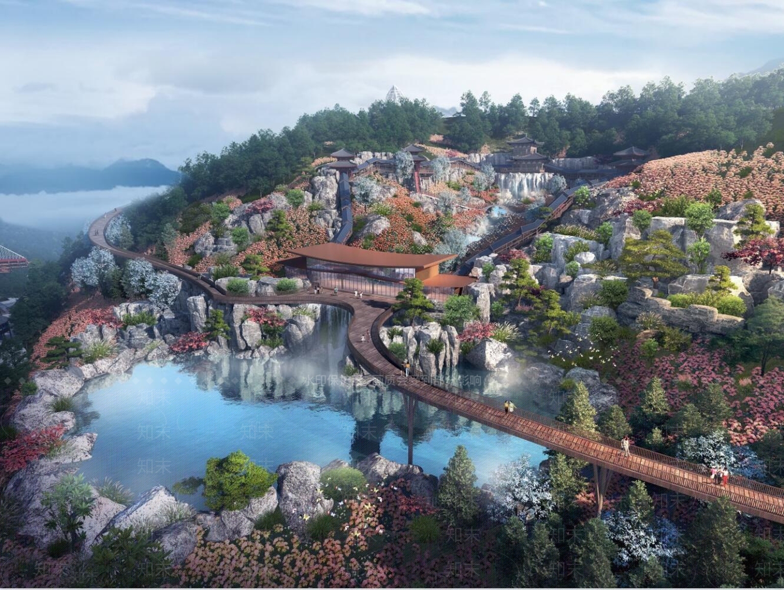 中式公园3D模型下载【ID:1195605741】