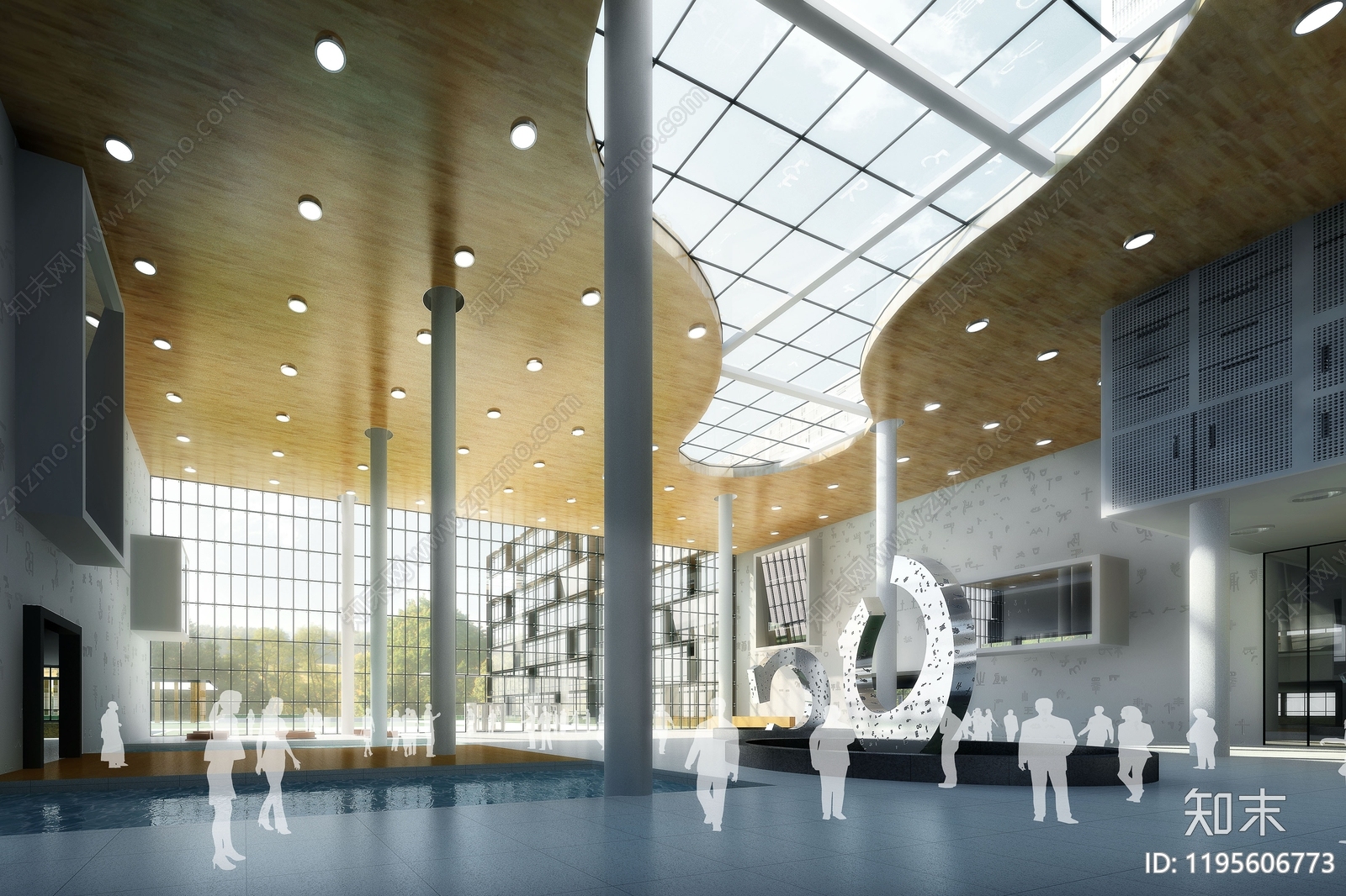 现代行政机构建筑cad施工图下载【ID:1195606773】