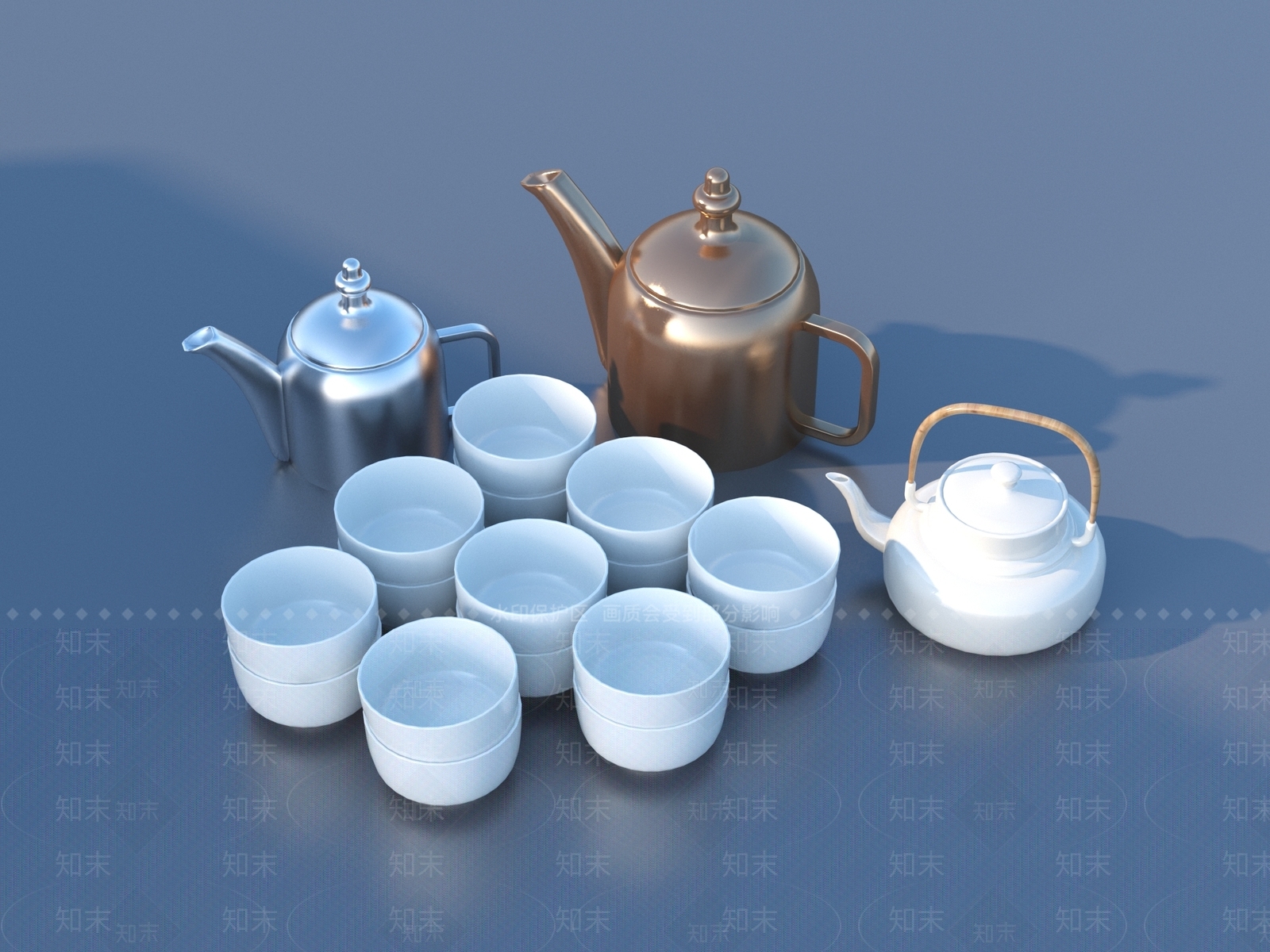 厨房用品3D模型下载【ID:1195607913】