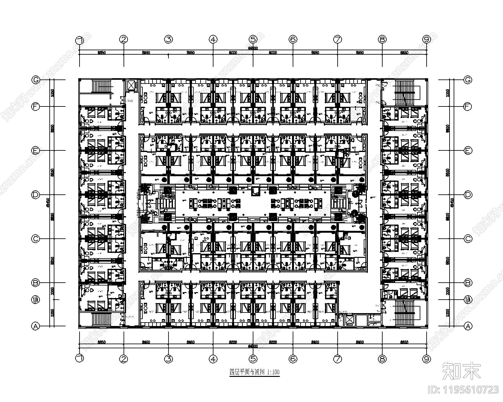 轻奢洗浴中心cad施工图下载【ID:1195610723】