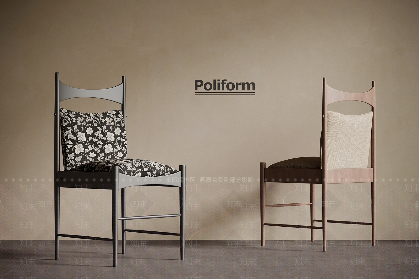 法式中古餐椅3D模型下载【ID:1195610881】