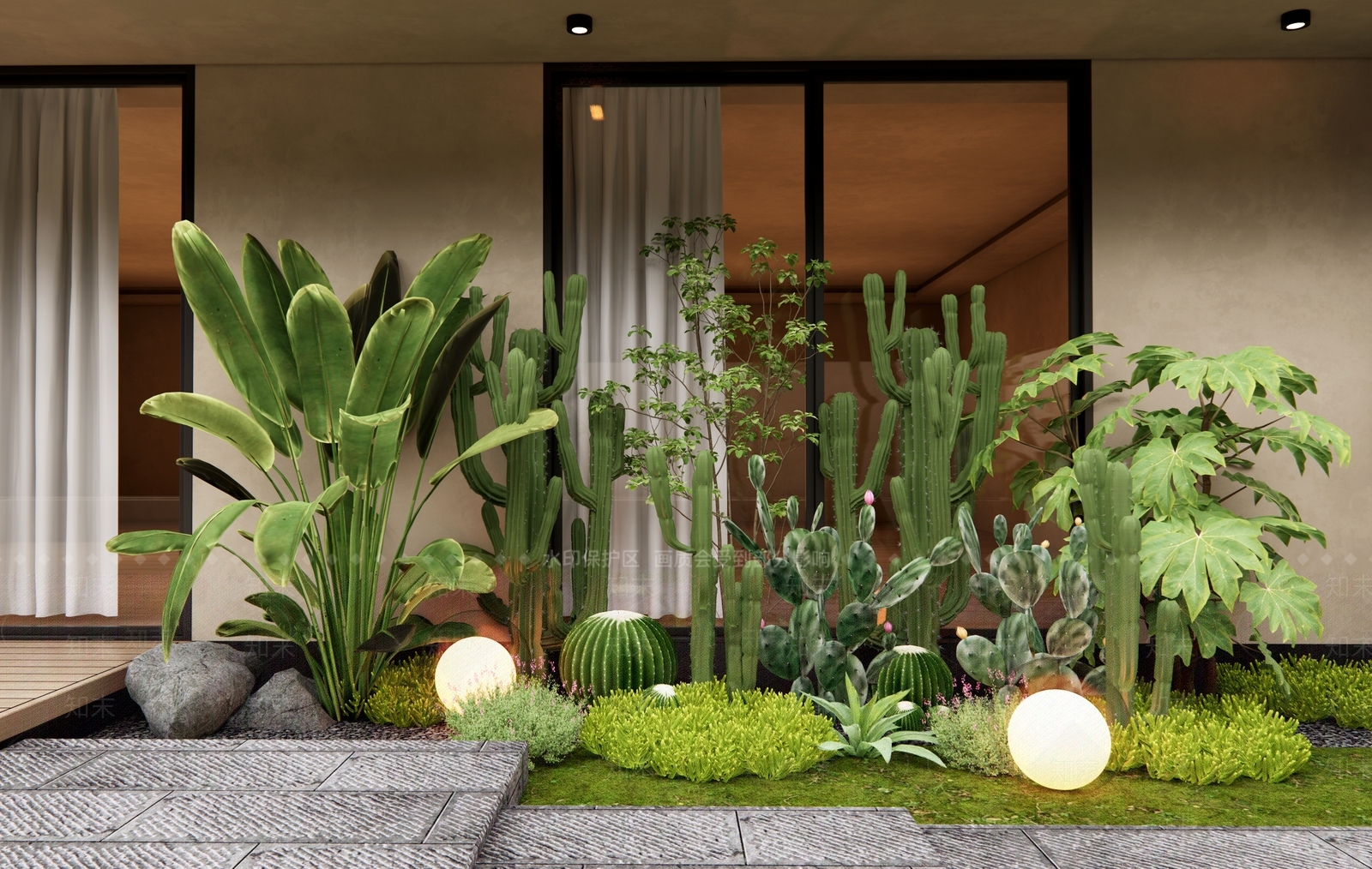 植物堆3D模型下载【ID:1195612270】