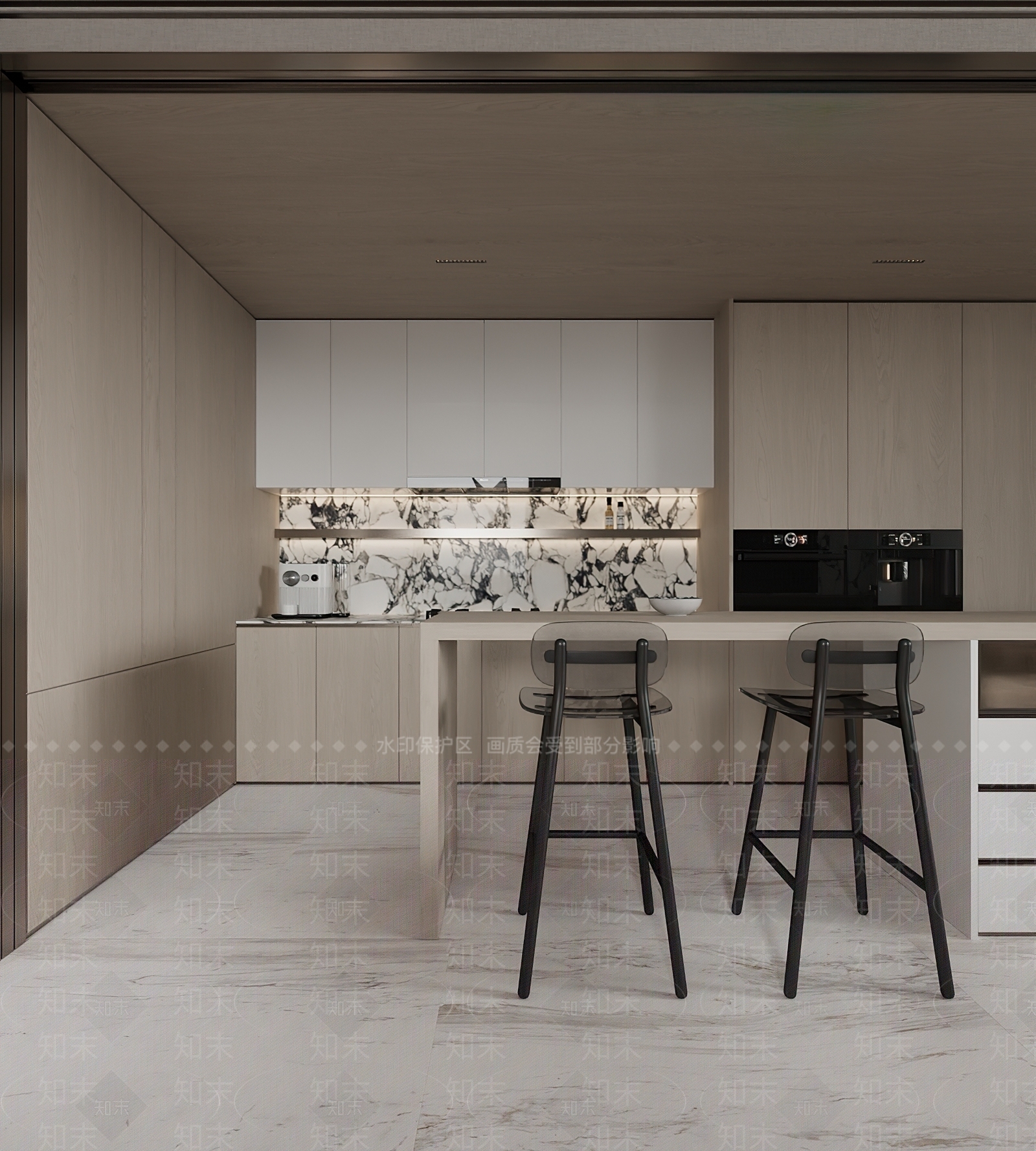 现代家居餐厅3D模型下载【ID:1195616207】