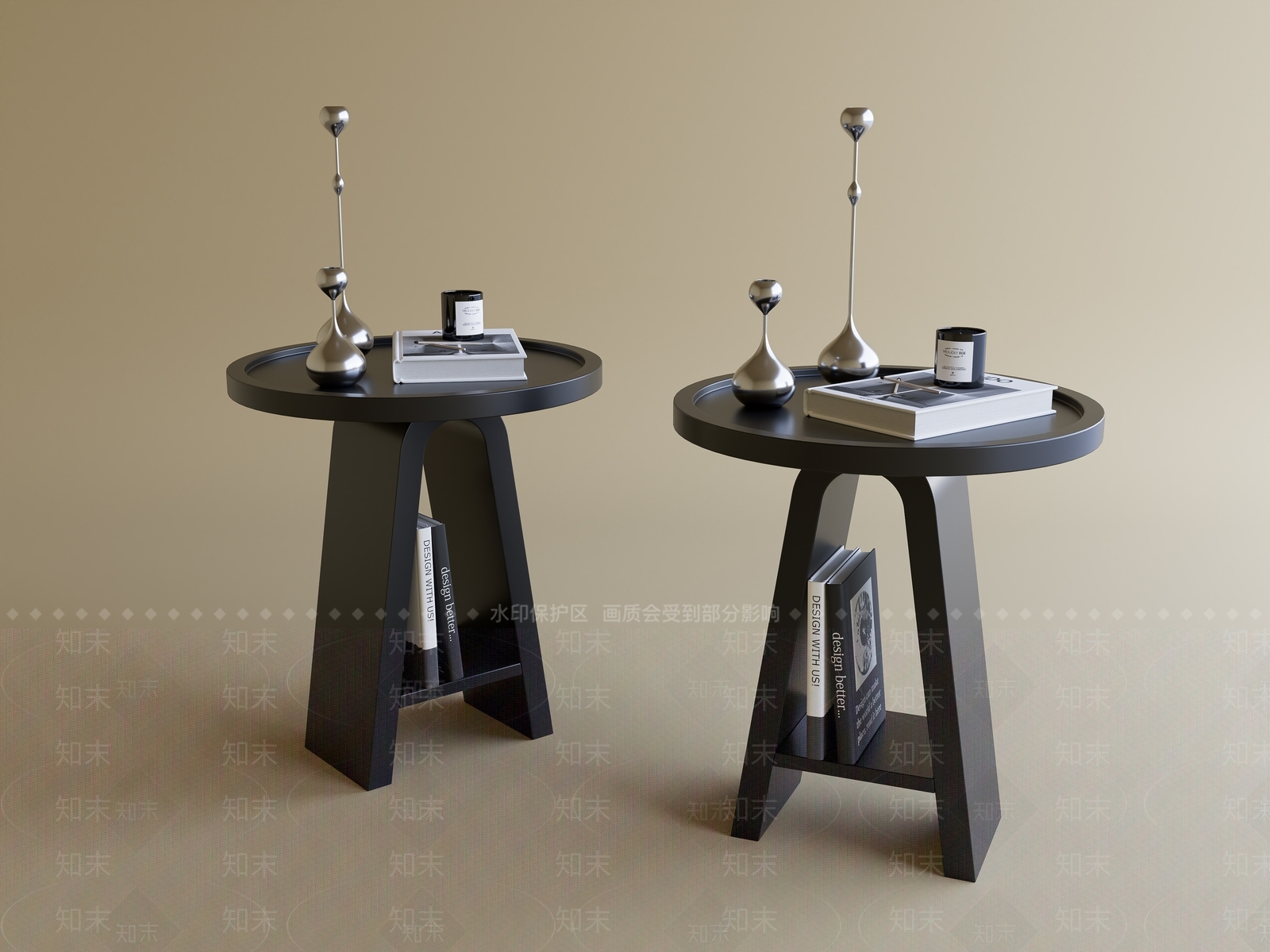 现代北欧边几3D模型下载【ID:1195619051】