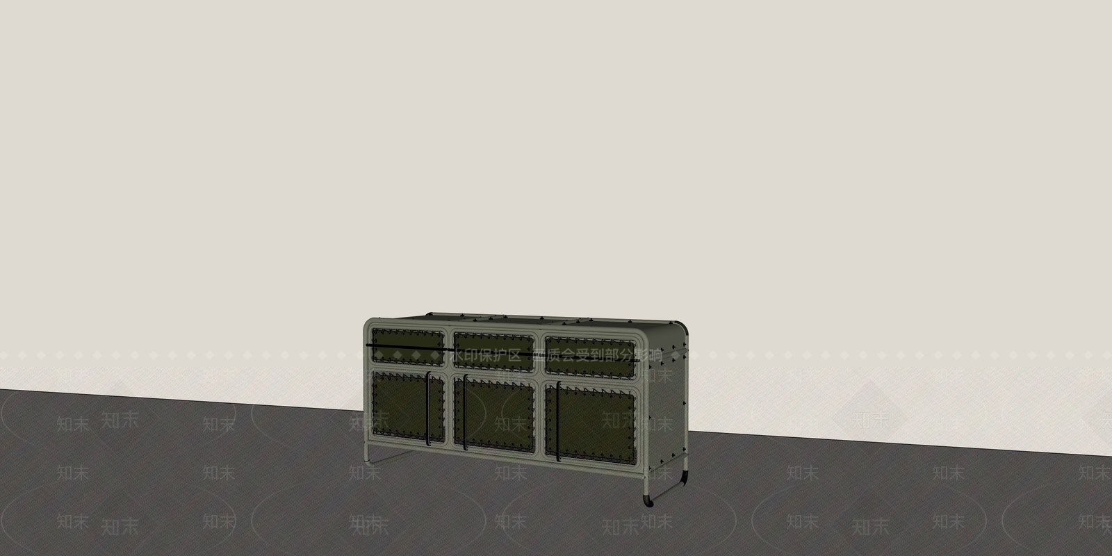 美式工业储物柜SU模型下载【ID:1195619680】
