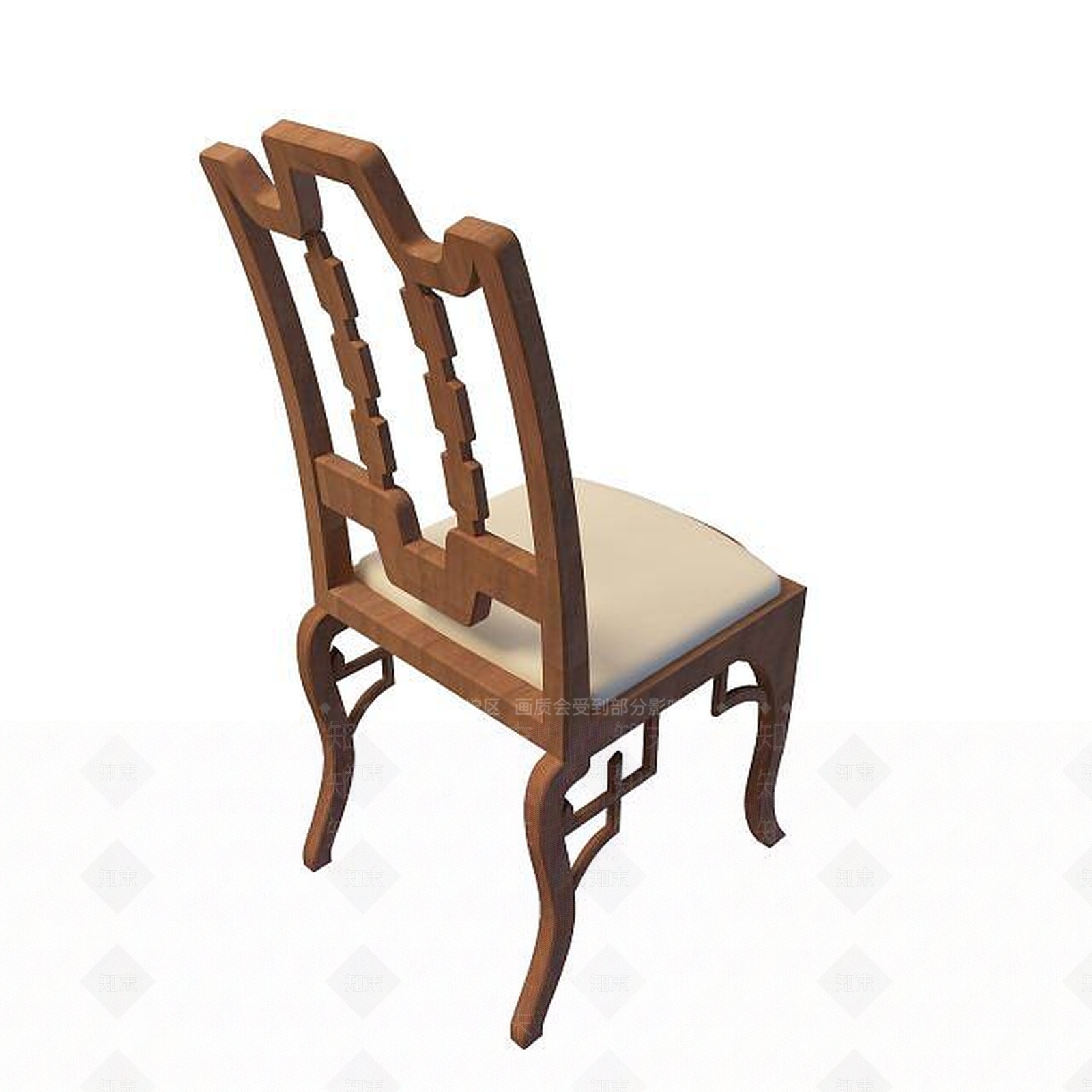 现代木质椅子3D模型下载【ID:1195620359】
