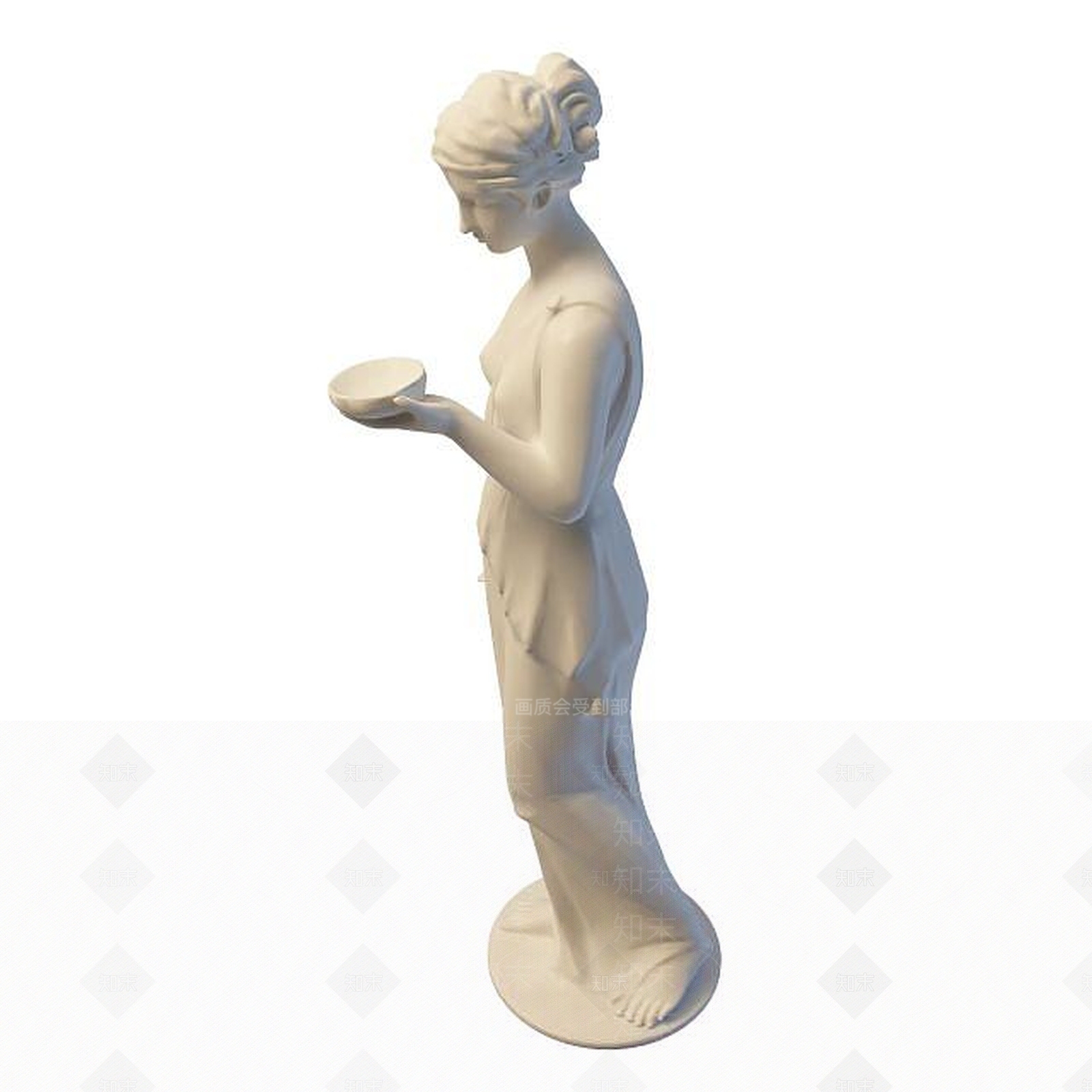 现代人物雕塑3D模型下载【ID:1195620535】