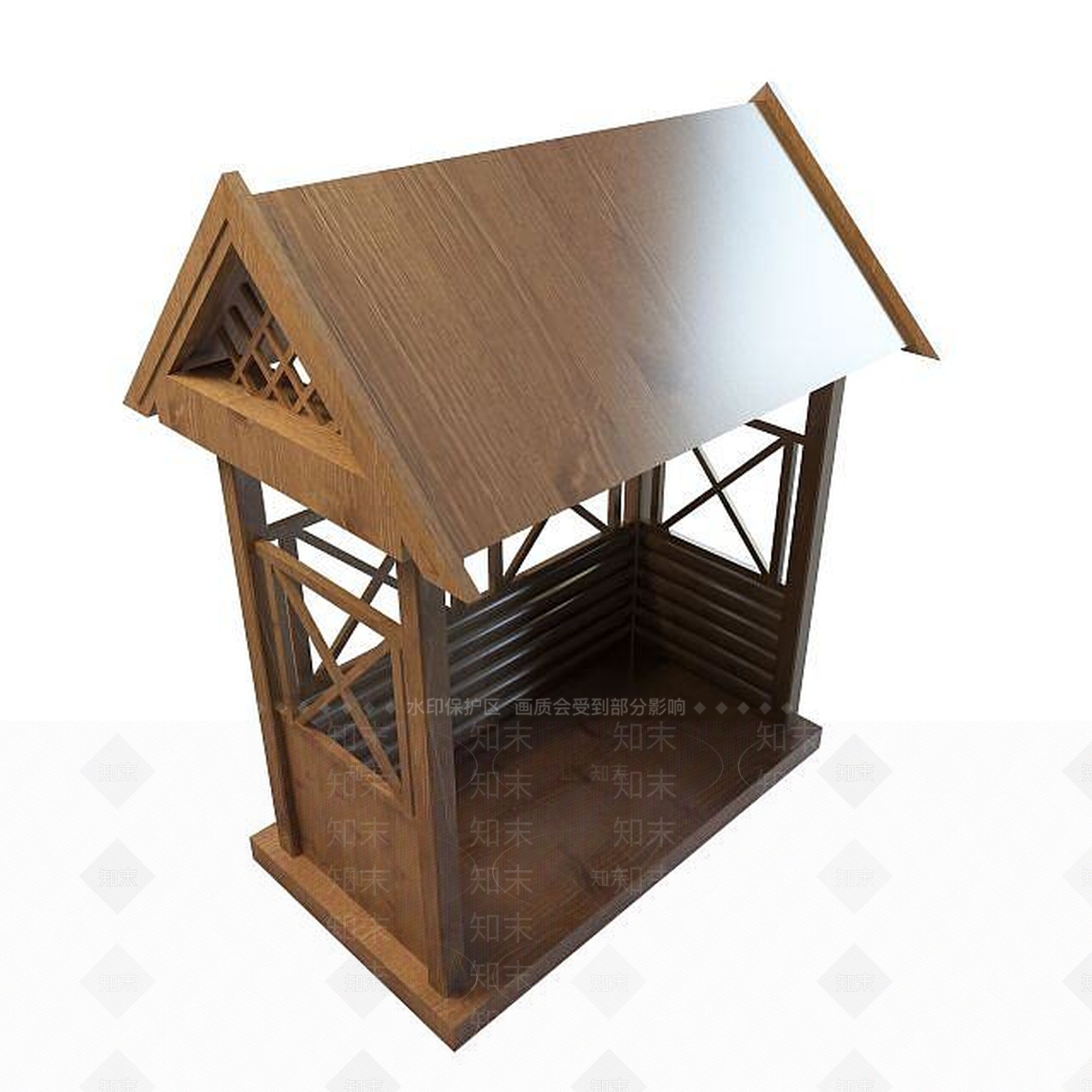 现代简约凉亭3D模型下载【ID:1195620587】
