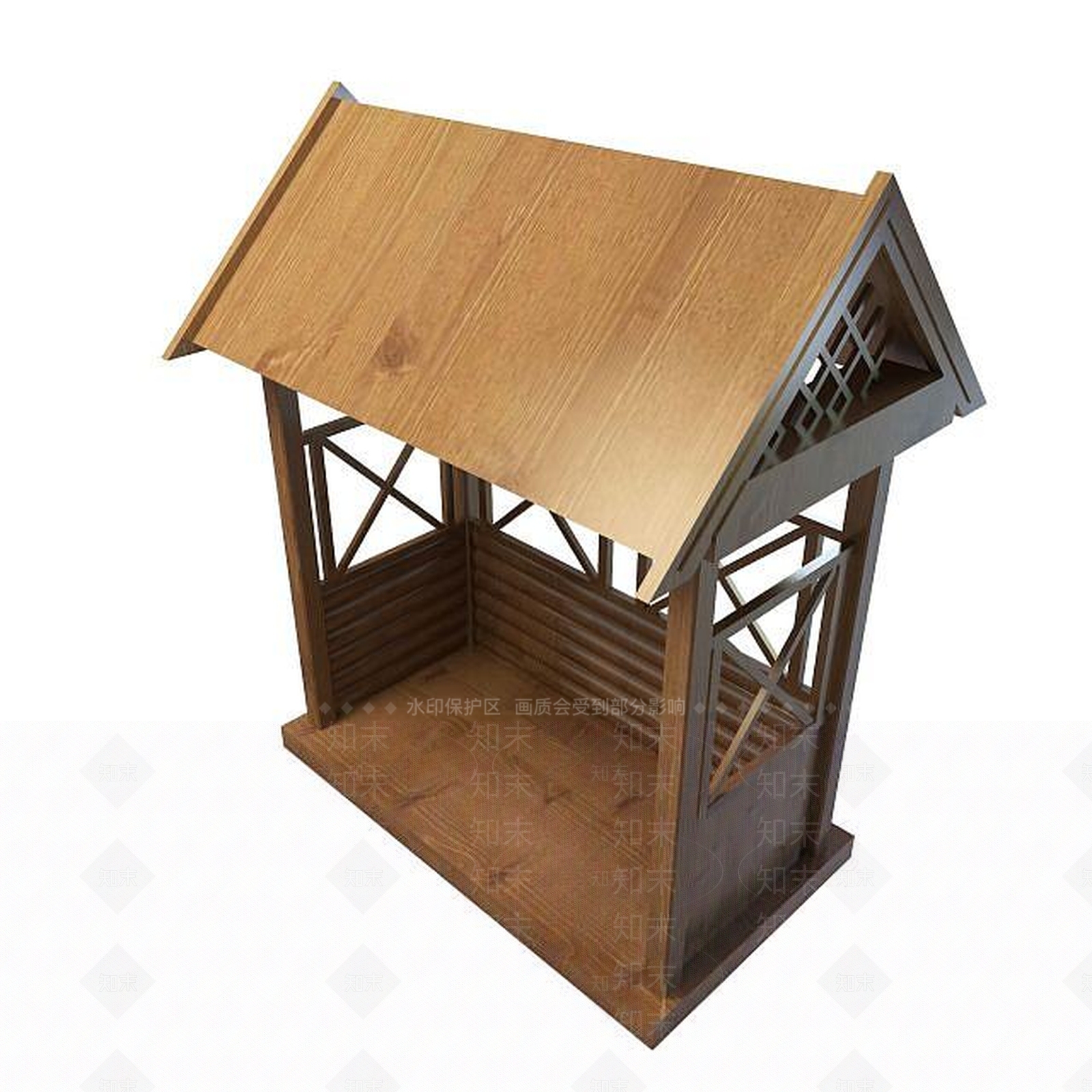 现代简约凉亭3D模型下载【ID:1195620587】