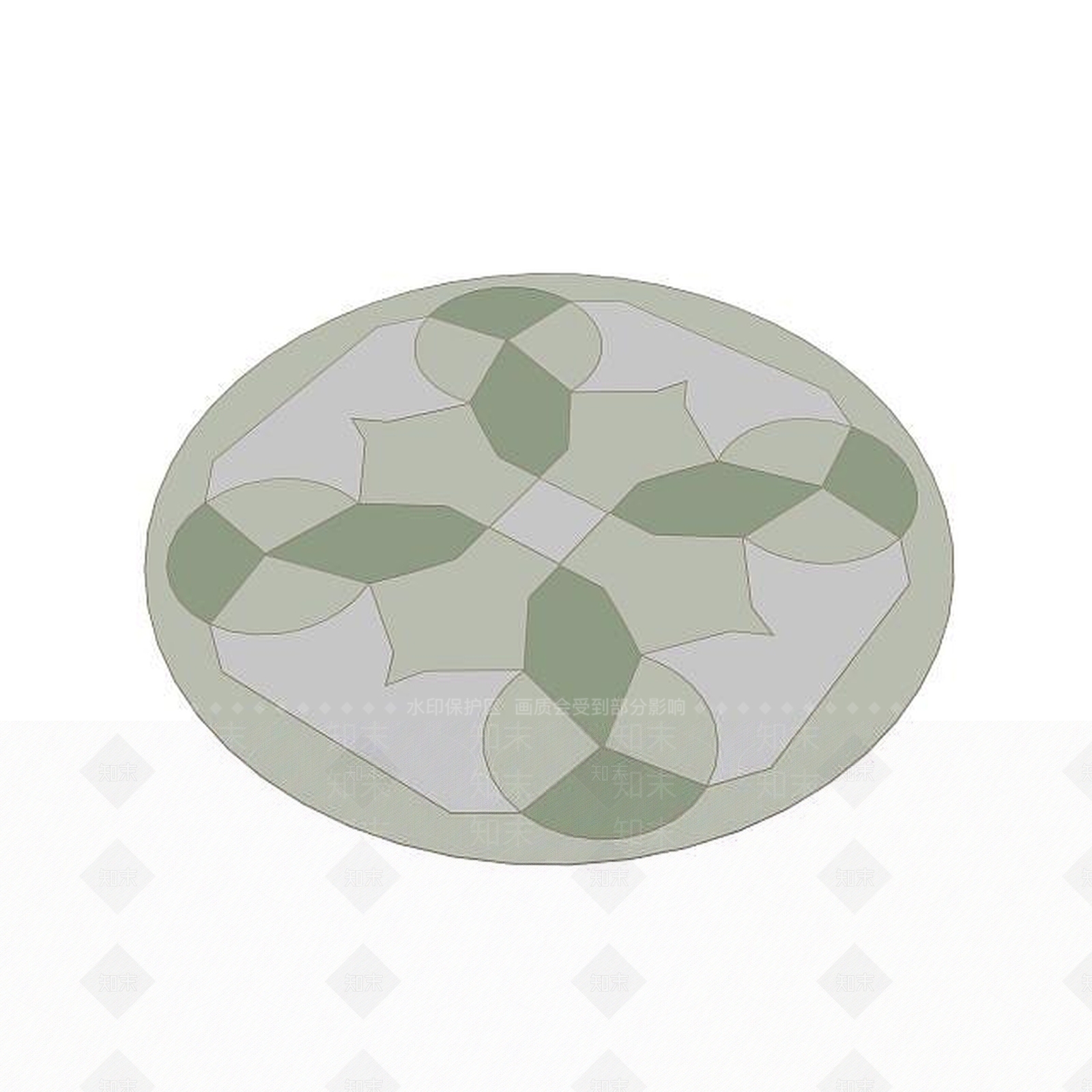 现代拼花地砖3D模型下载【ID:1195621718】