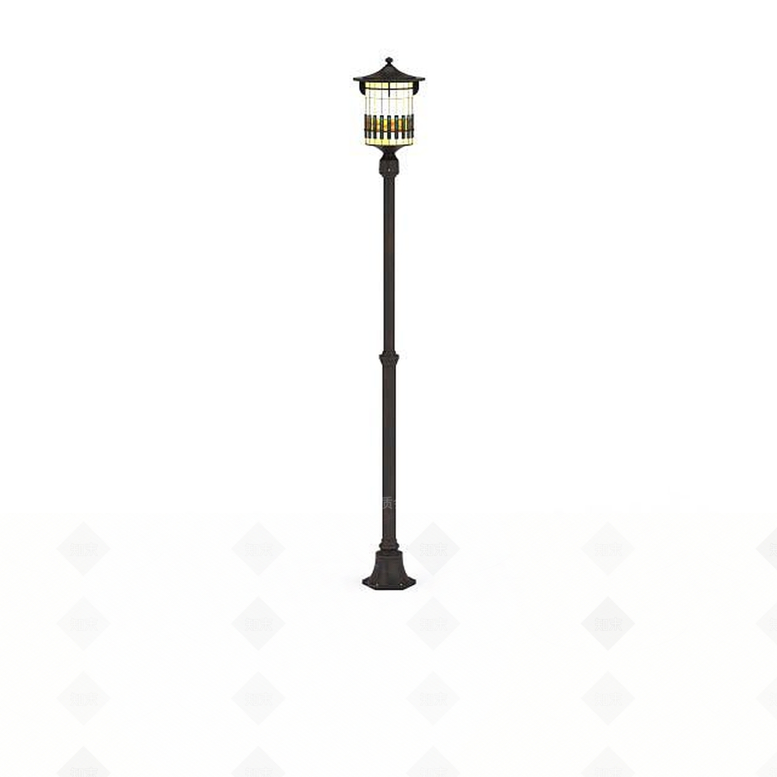 现代别墅路灯3D模型下载【ID:1195622449】