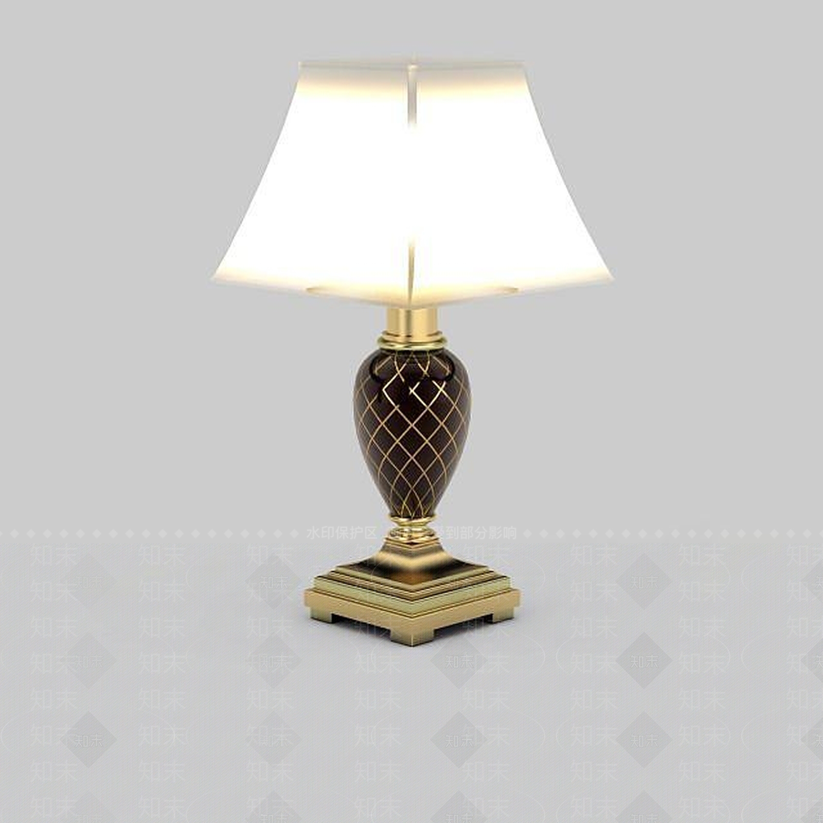 现代台灯3D模型下载【ID:1195623013】