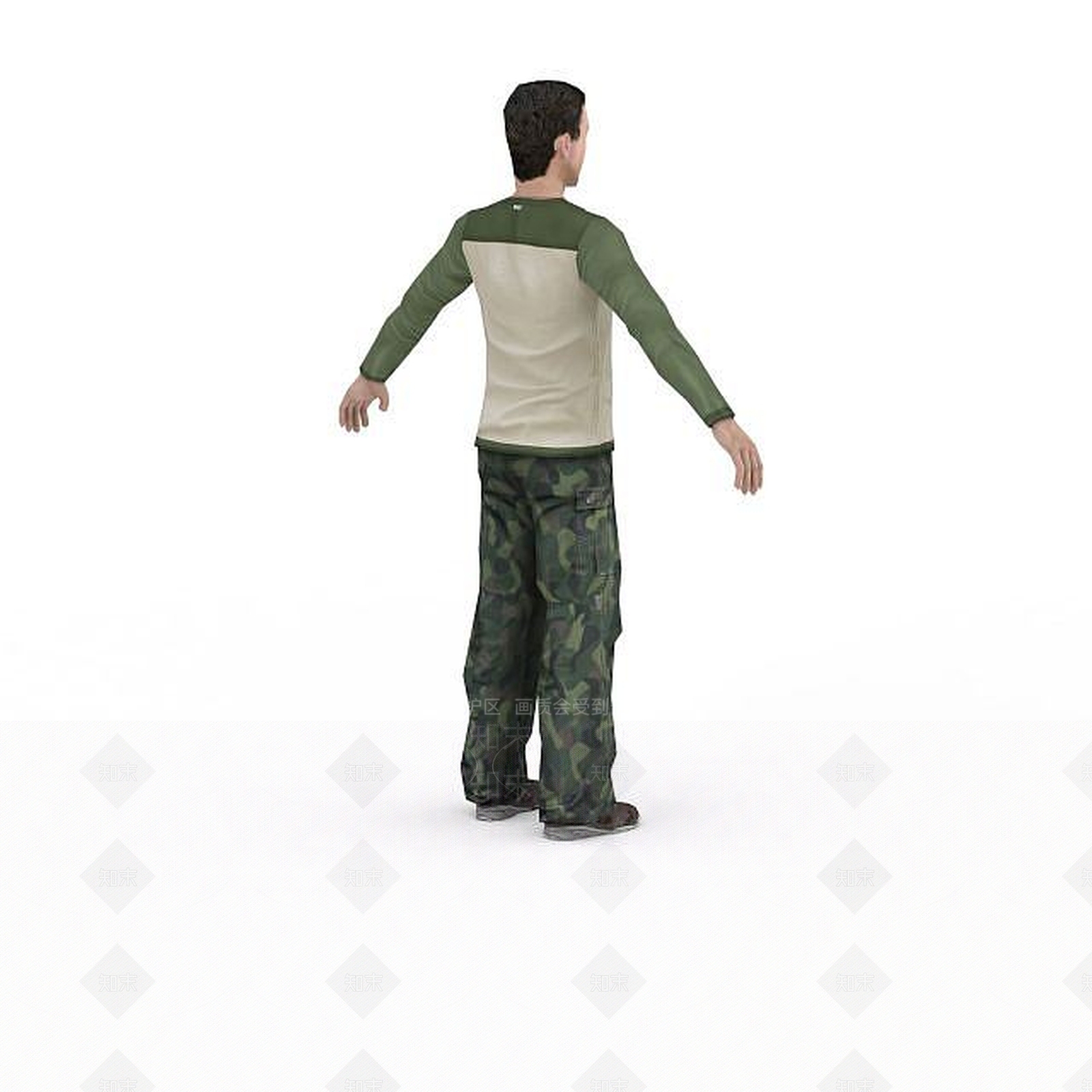 现代彩色卡通男人3D模型下载【ID:1195623117】