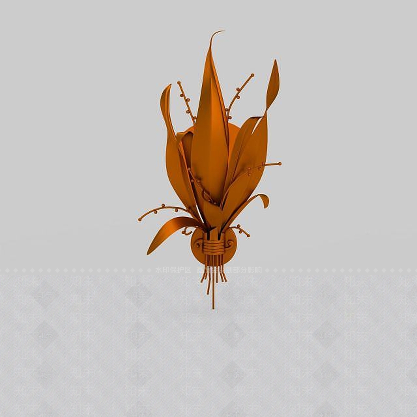 现代艺术壁灯3D模型下载【ID:1195624950】
