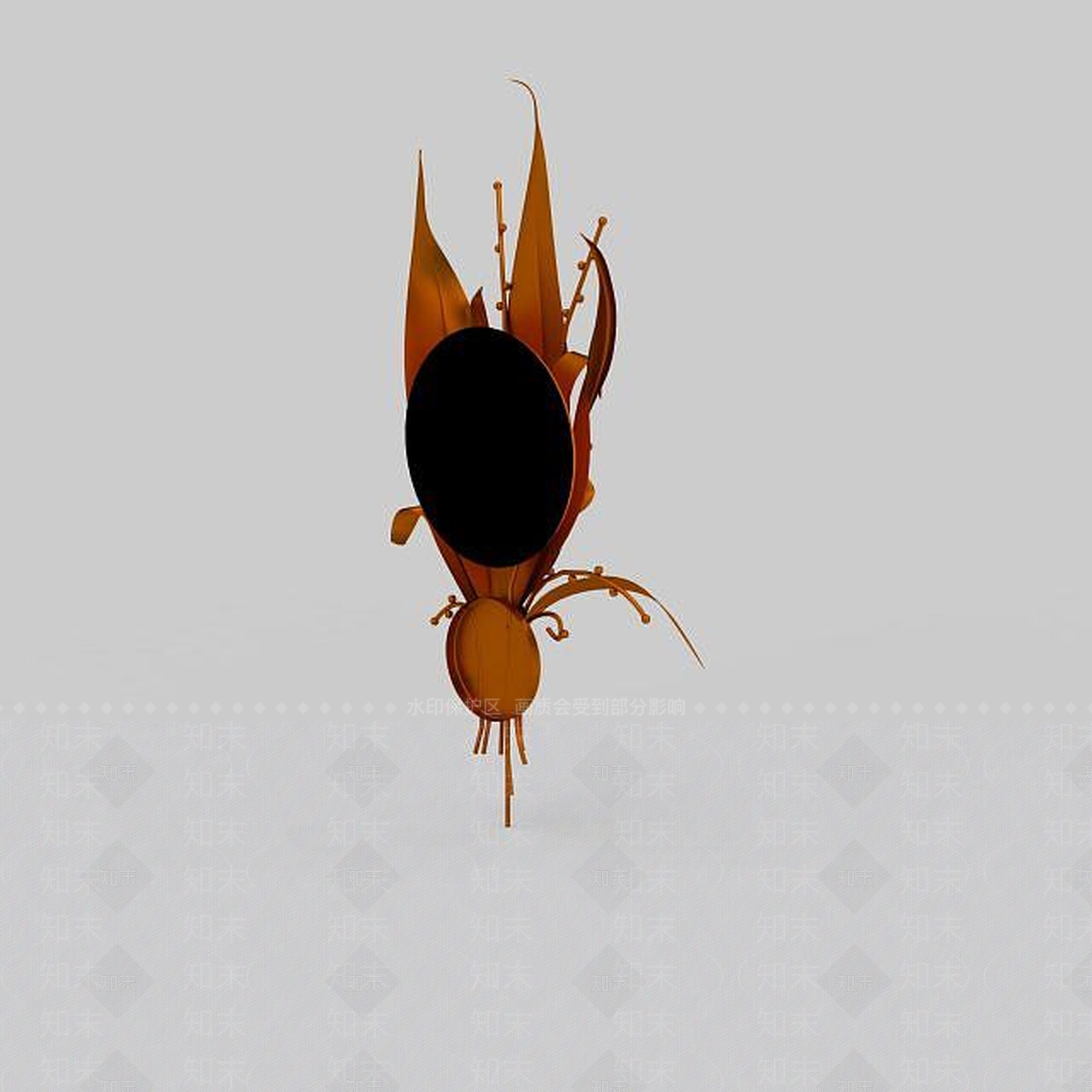 现代艺术壁灯3D模型下载【ID:1195624950】