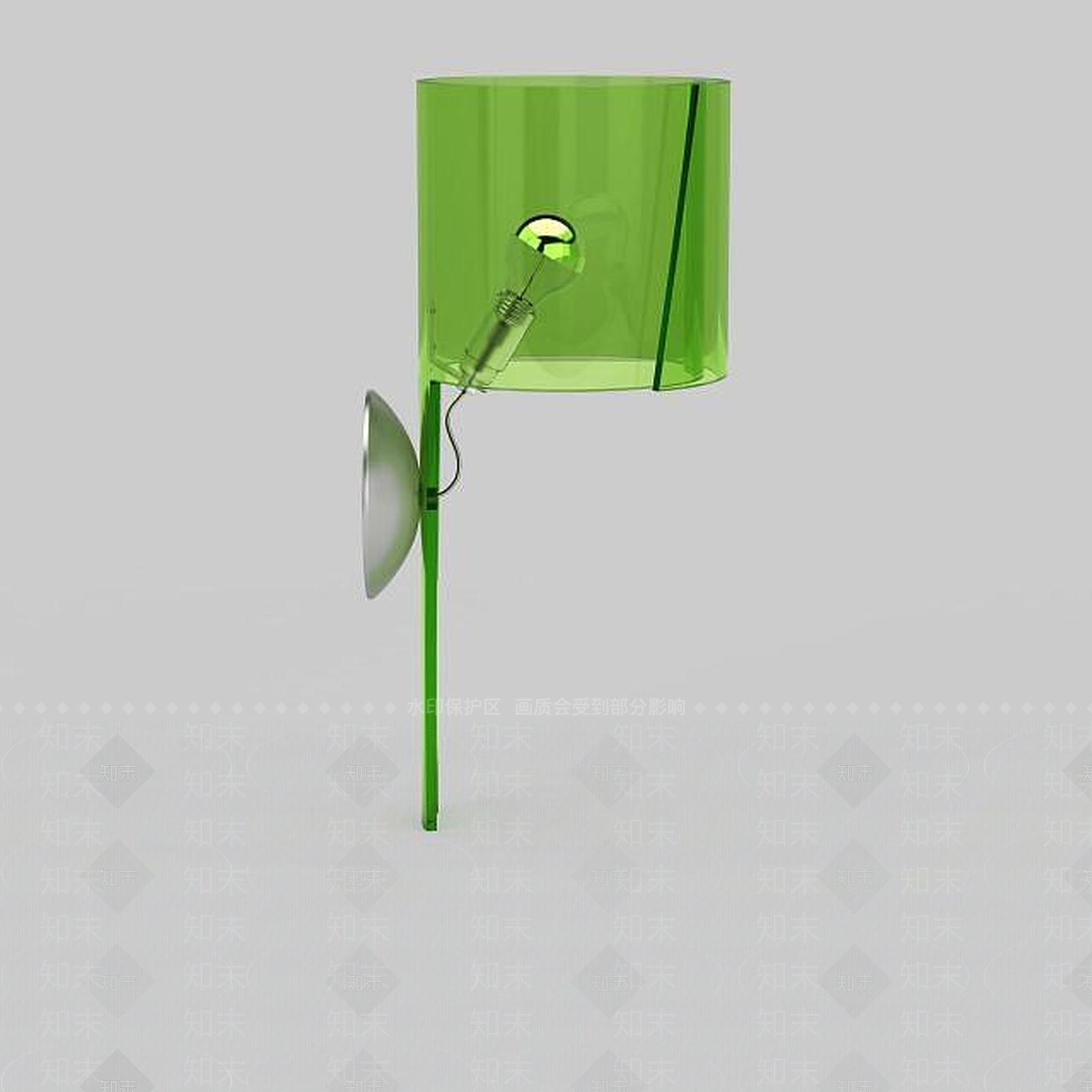 现代玻璃壁灯3D模型下载【ID:1195624982】