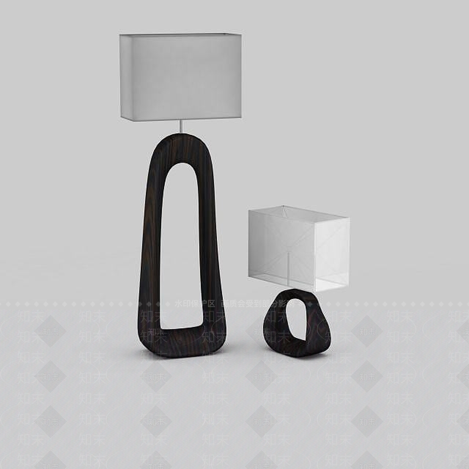 现代造型台灯3D模型下载【ID:1195625028】